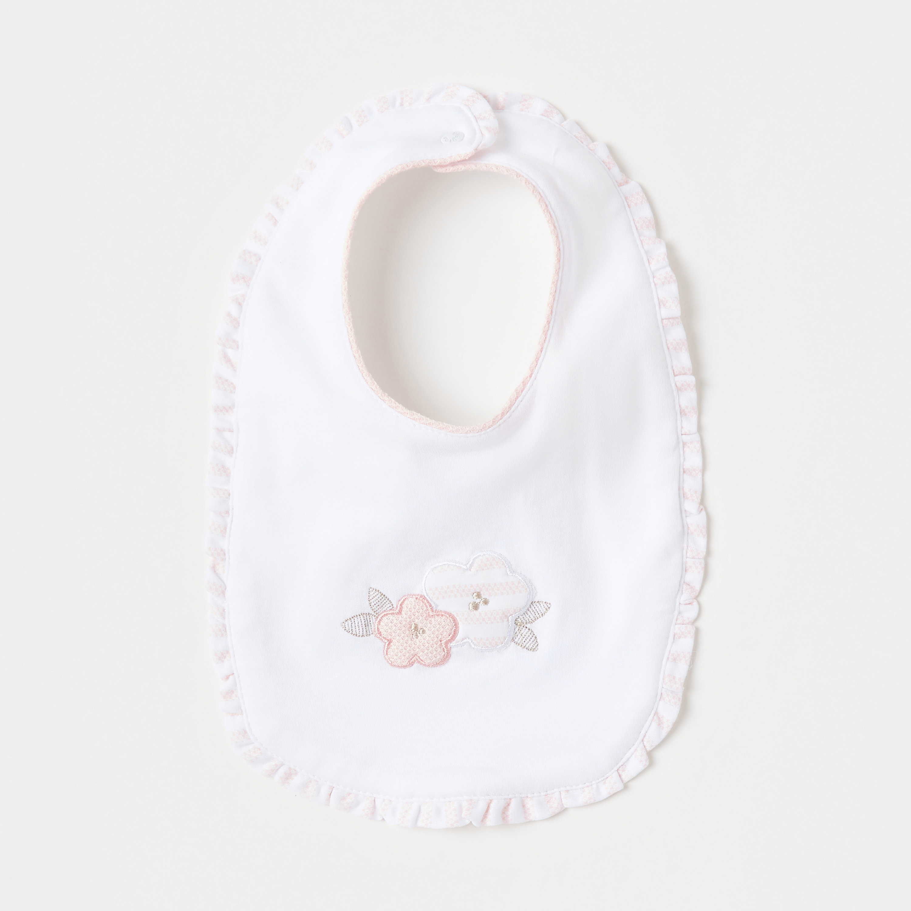 Giggles Embroidered Closed Feet Sleepsuit with Bib and Beanie-baby-girls-clothing-setsandcoords-image-4