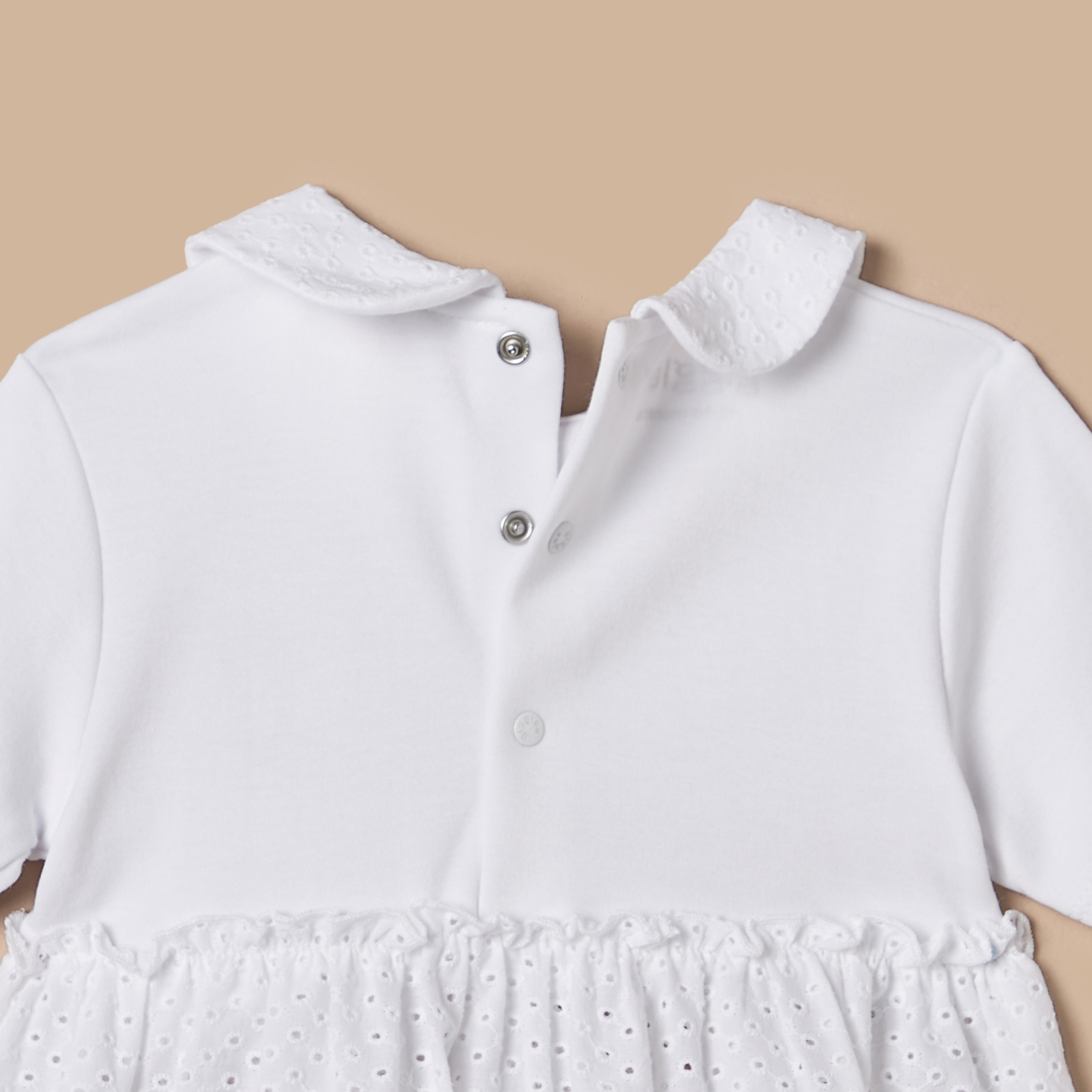 فستان مزين بياقة بيتر بان وأزرار إغلاق من جيجلز-baby-girls-clothing-dressesandjumpsuits-image-4