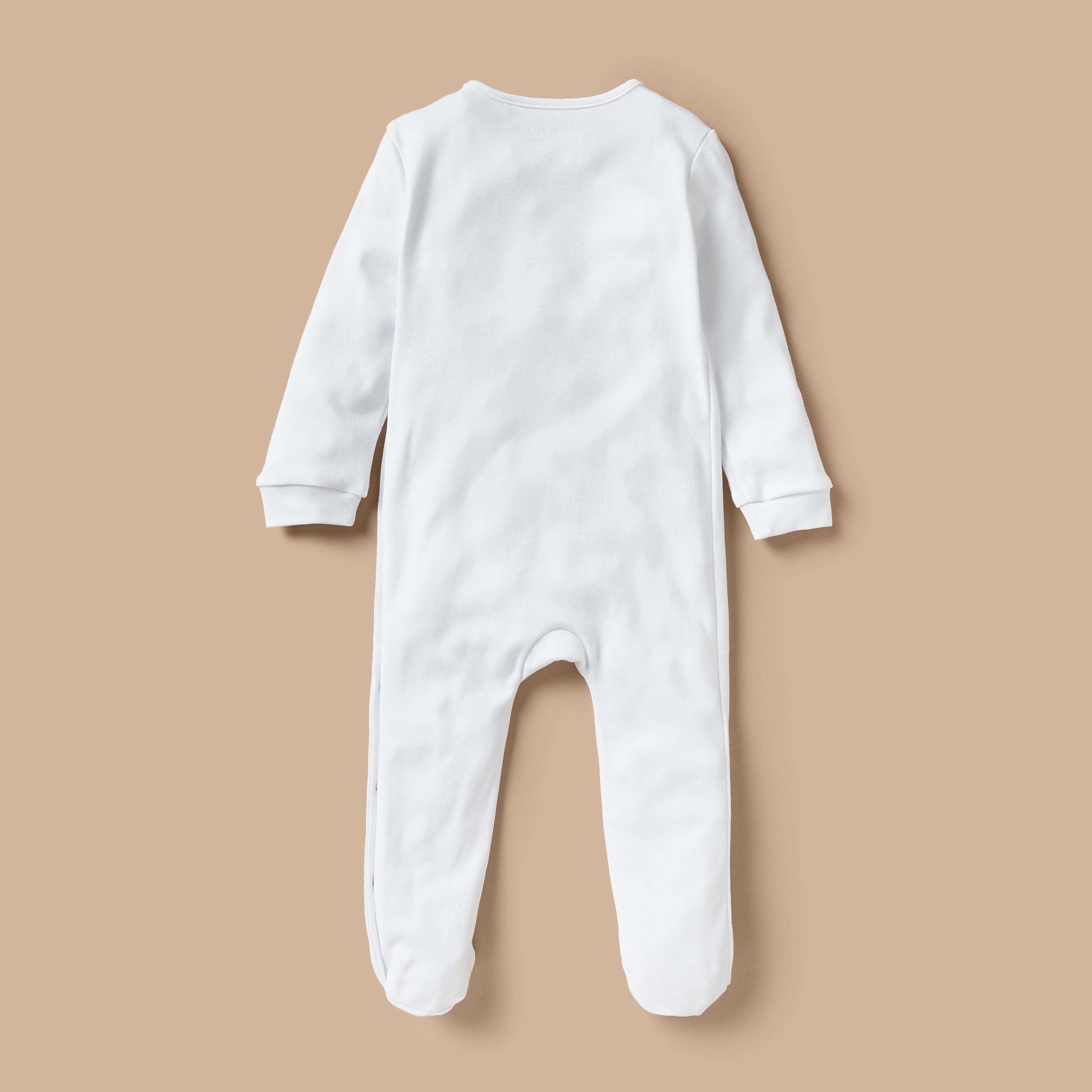 بدلة نوم مغلقة القدمين بزخارف زهور وكشكش من جيجلز-baby-girls-clothing-nightwear-sleepsuits-image-4
