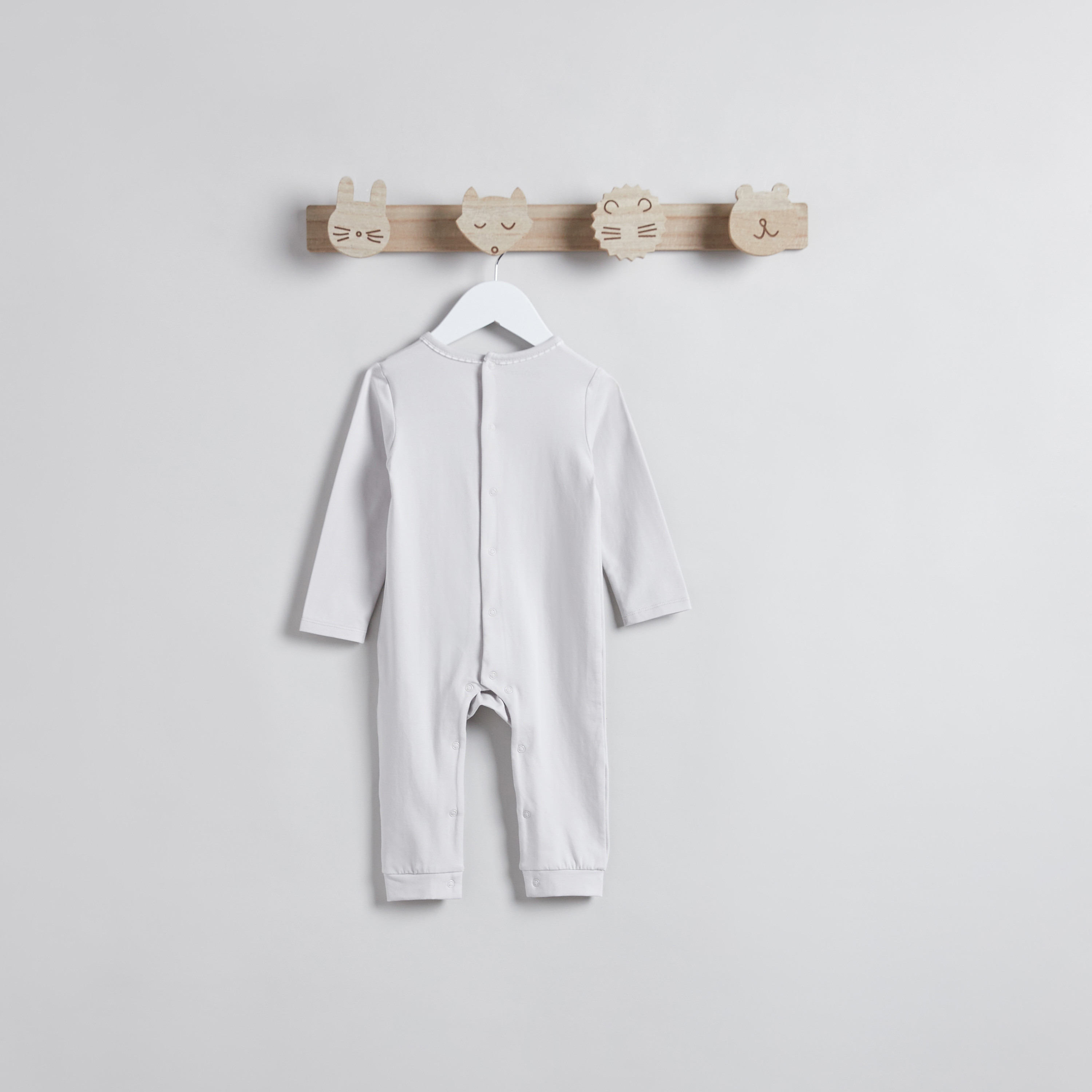 Juniors Horse Applique Sleepsuit with Round Neck and Long Sleeves-baby-boys-clothing-nightwear-sleepsuits-image-2