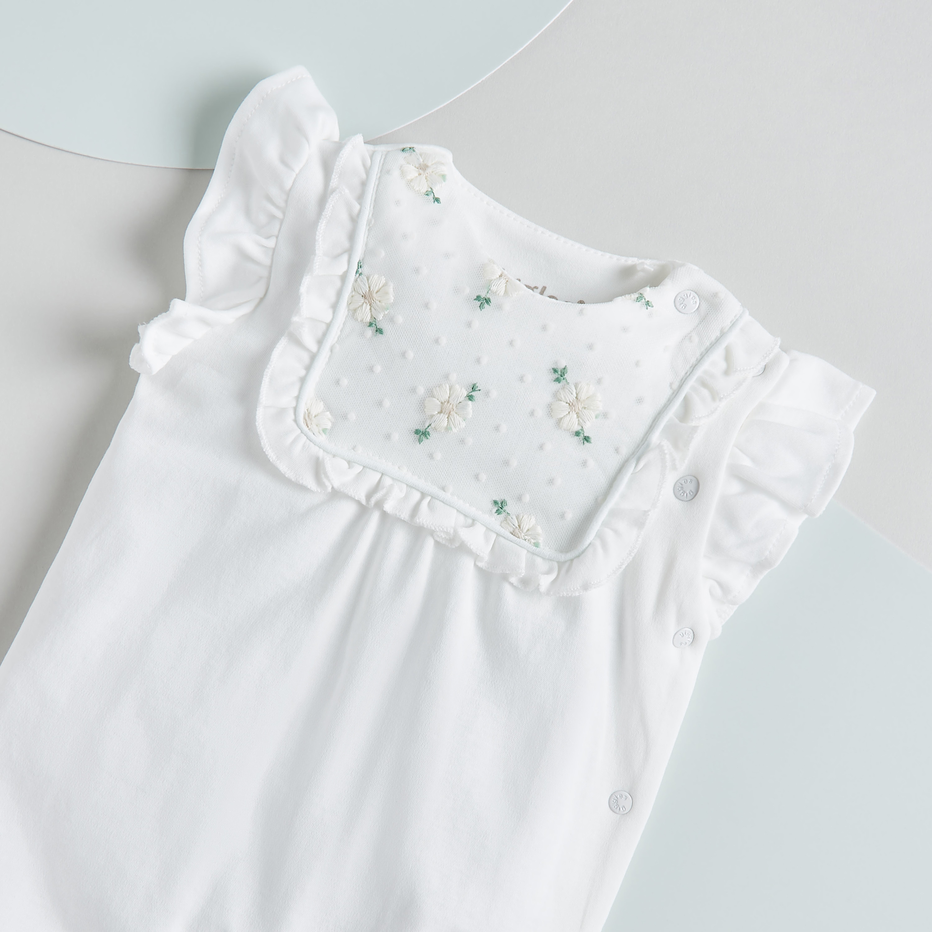 Giggles Floral Embroidered Romper with Ruffled Sleeves-baby-girls-clothing-rompers-image-3