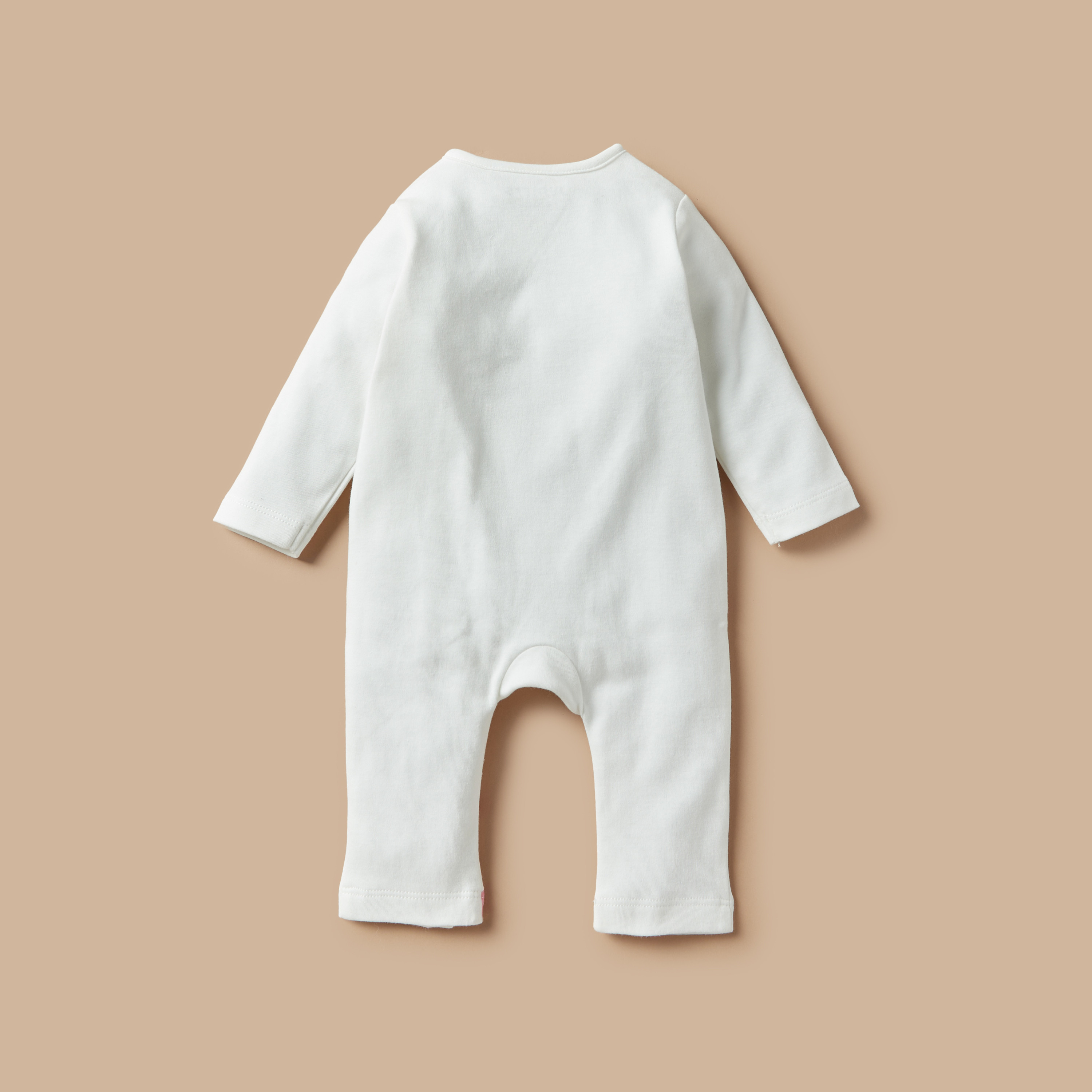 Juniors Applique Detail Sleepsuit with Long Sleeves-baby-girls-clothing-nightwear-sleepsuits-image-3