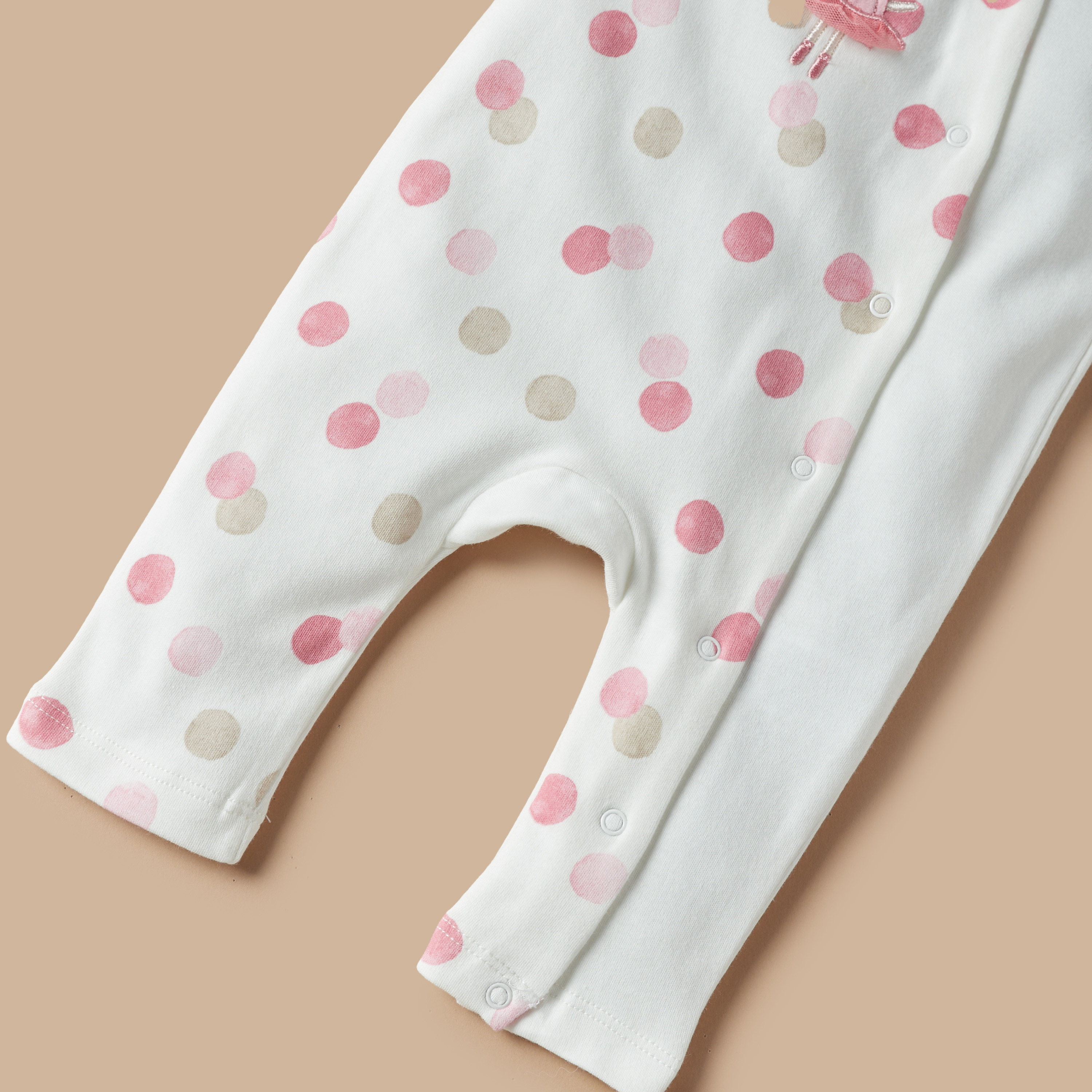 Juniors Applique Detail Sleepsuit with Long Sleeves-baby-girls-clothing-nightwear-sleepsuits-image-4
