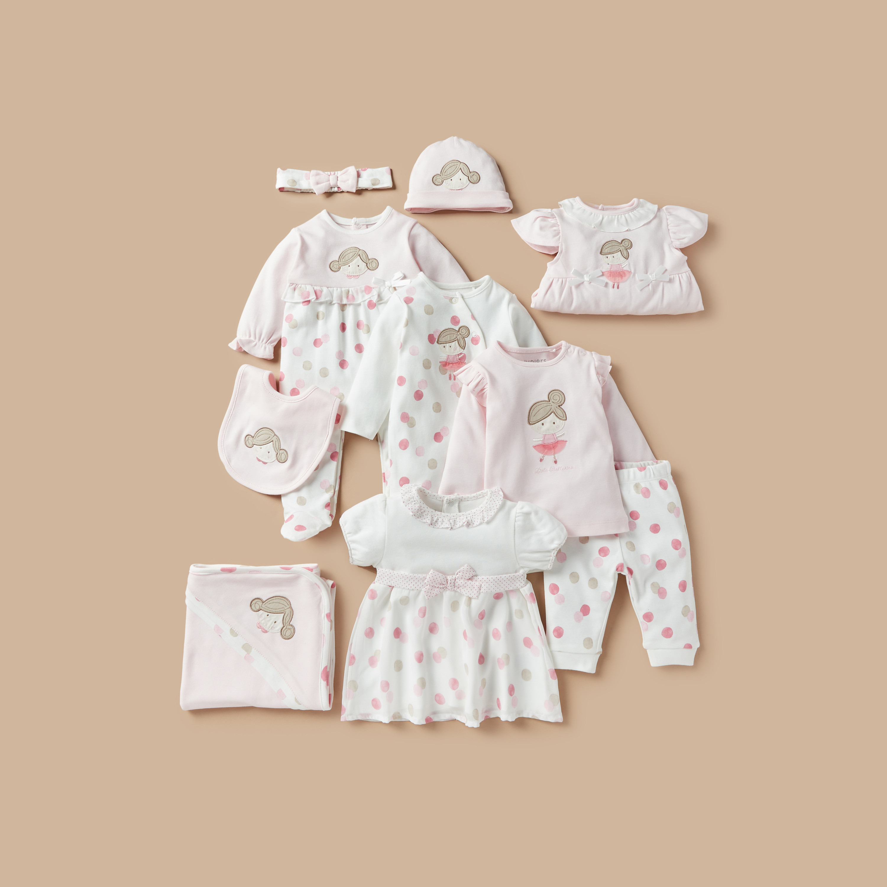Juniors Applique Detail Sleepsuit with Long Sleeves-baby-girls-clothing-nightwear-sleepsuits-image-5