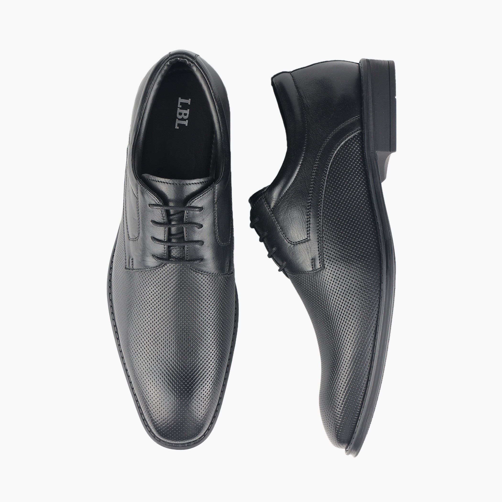 LBL by Shoexpress Men Lace-Up Leather Derby Shoes-men-shoes-formalshoes-image-1