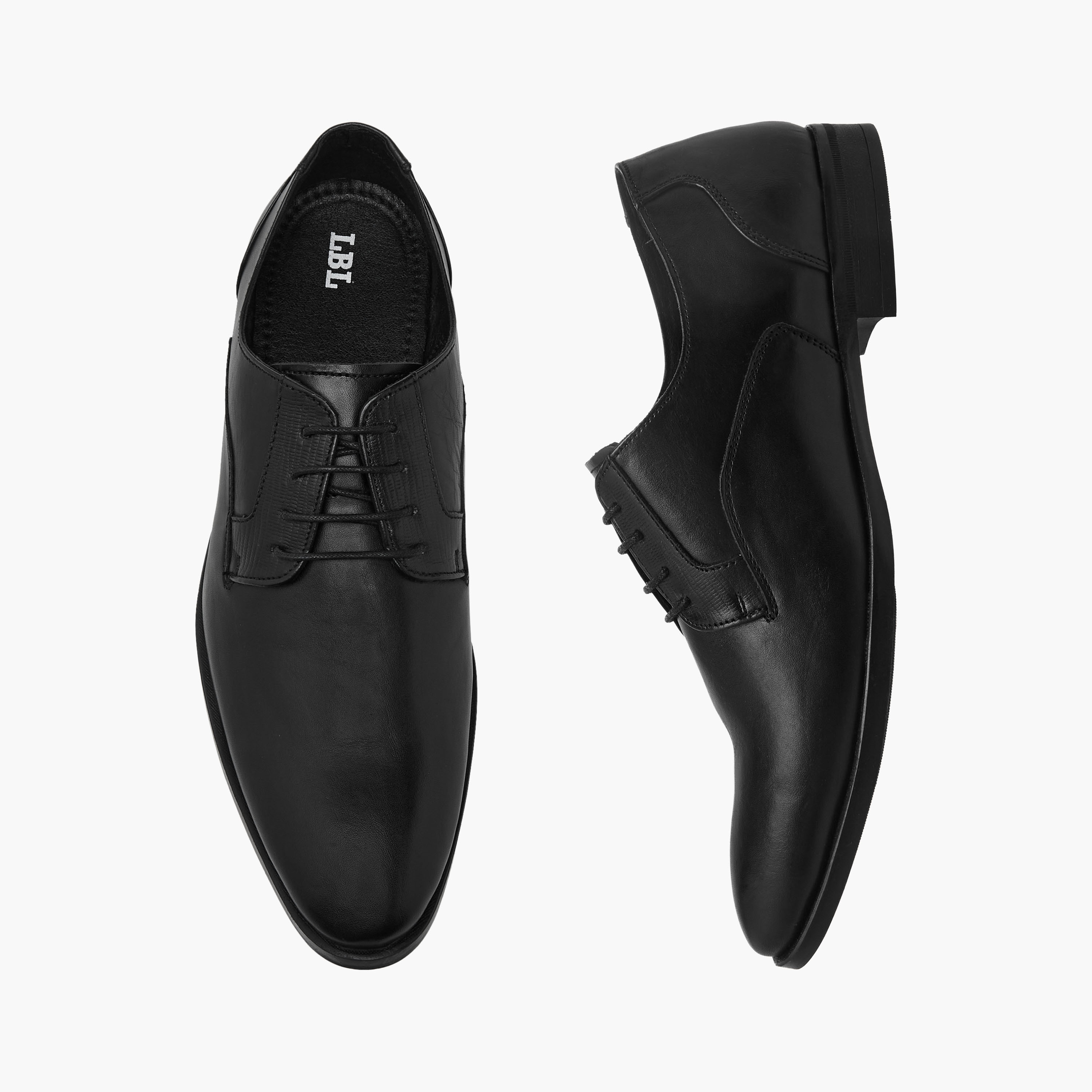 حذاء ديربي جلد برباط إغلاق للرجال من أل بي أل من شو إكسبريس-men-shoes-formalshoes-image-1
