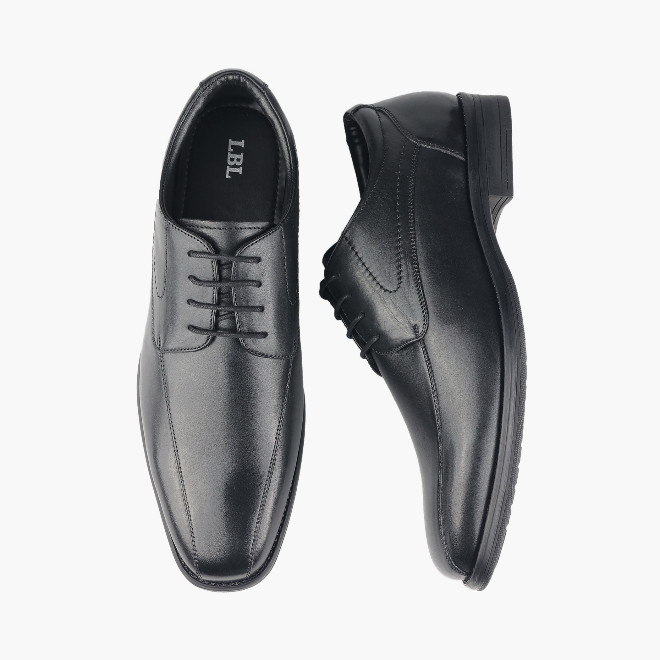 LBL by Shoexpress Men Lace-Up Leather Derby Shoes-men-shoes-formalshoes-image-1