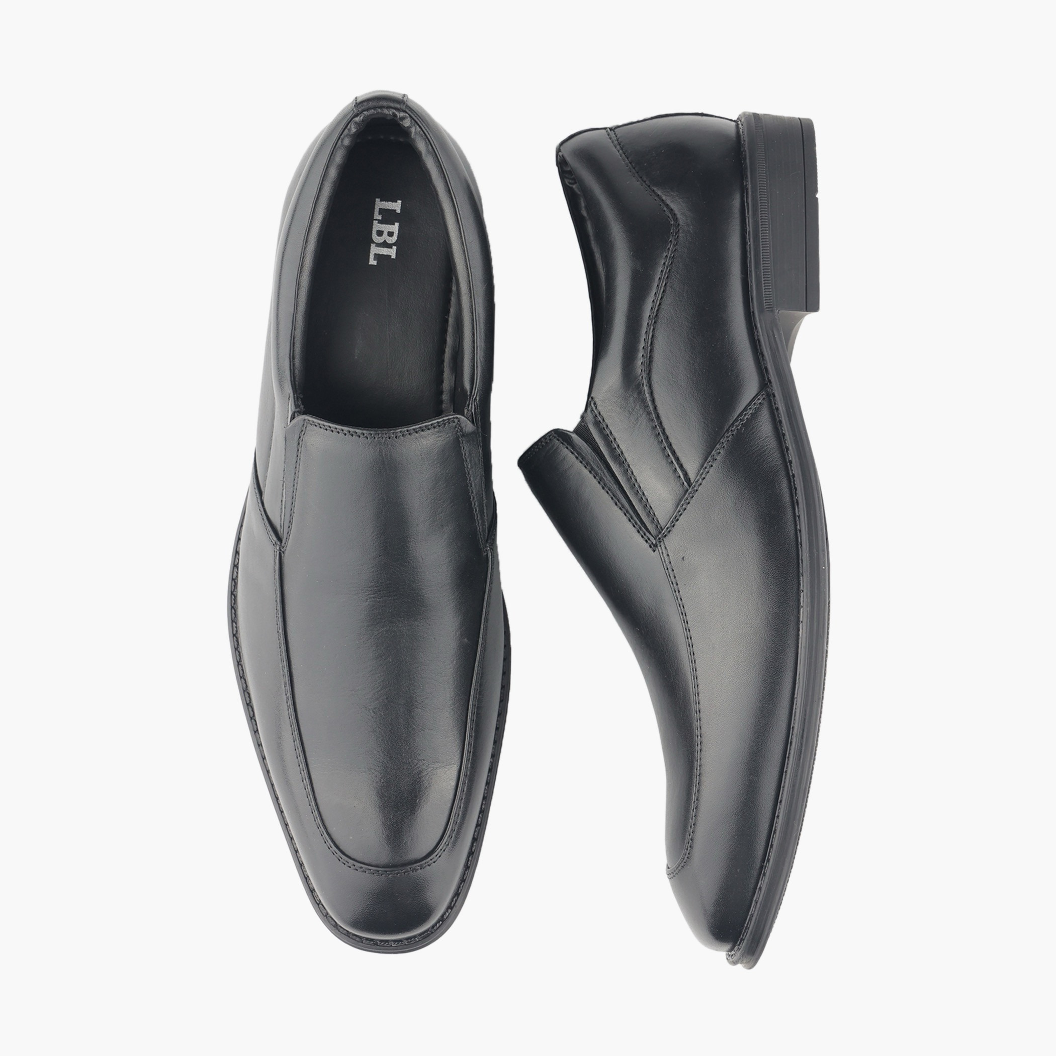 LBL by Shoexpress Men Slip-On Leather Loafers-men-shoes-formalshoes-image-1