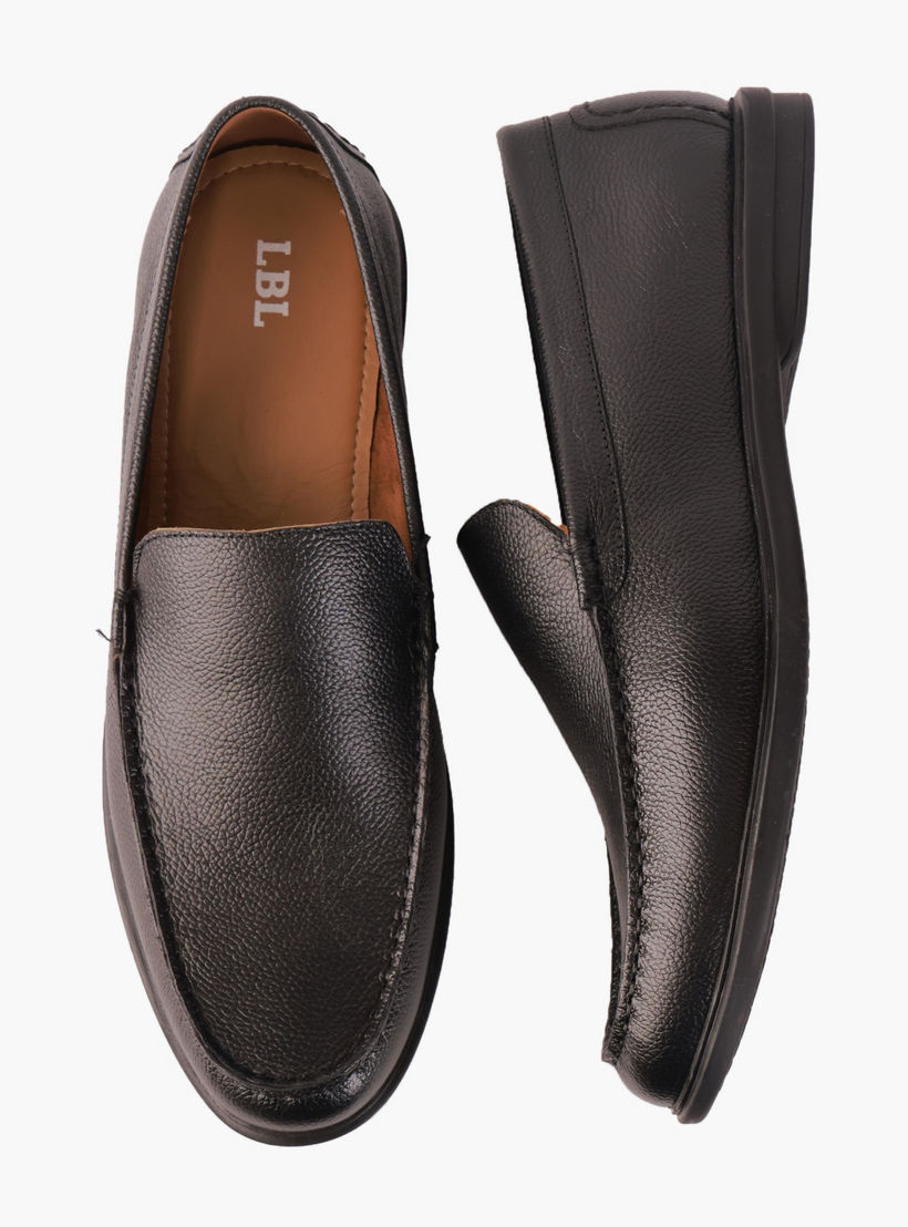 حذاء لوفر جلد سهل الارتداء للرجال إل بي إل من شو إكسبريس-men-shoes-formalshoes-image-1