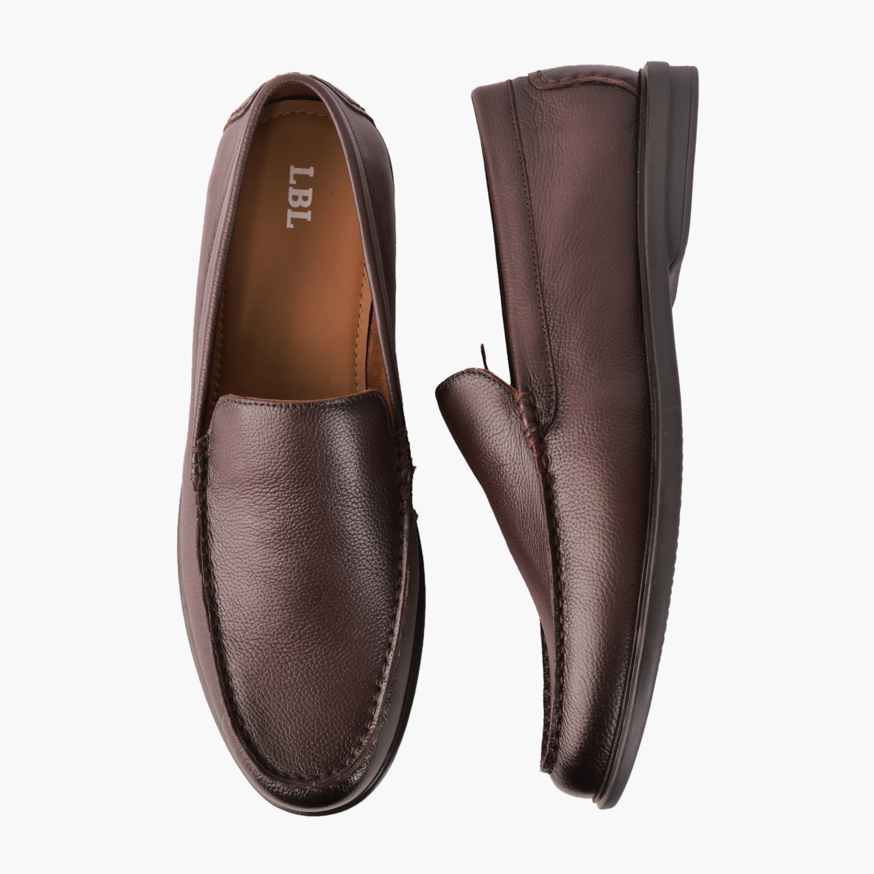 LBL by Shoexpress Men Slip-On Leather Loafers-men-shoes-formalshoes-image-1