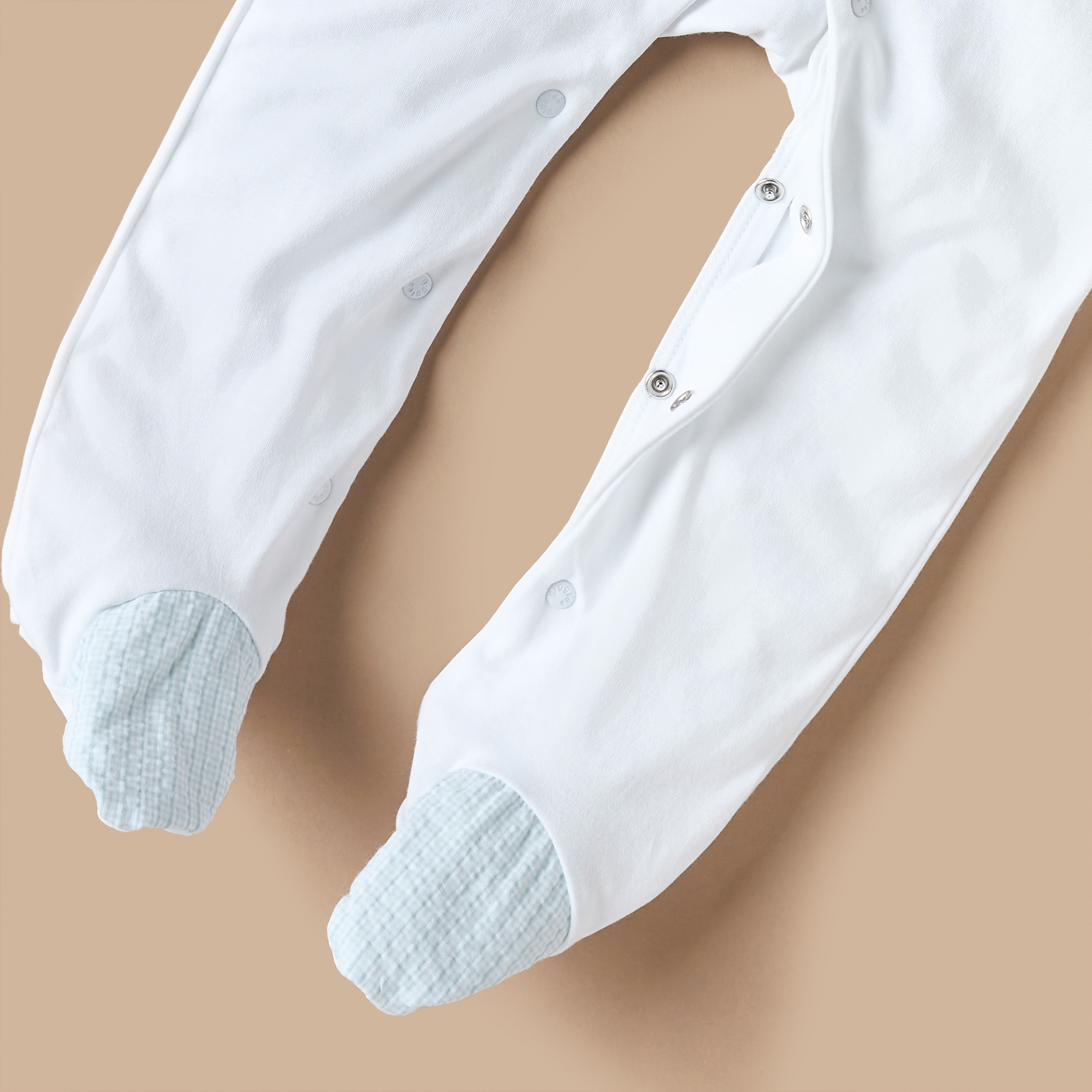 Giggles Textured Closed Feet Sleepsuit with Snap Button Closure-baby-boys-clothing-nightwear-sleepsuits-image-4