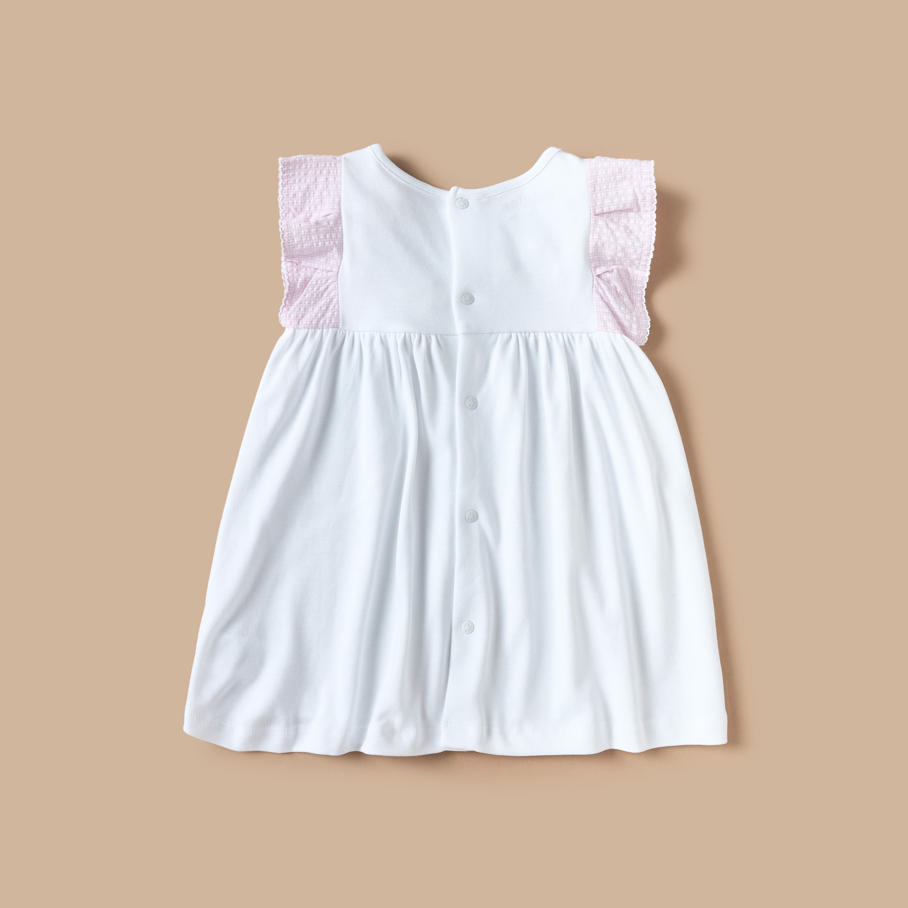 فستان بارز الملمس دون أكمام بفيونكة من جيجلز-baby-girls-clothing-dressesandjumpsuits-image-2