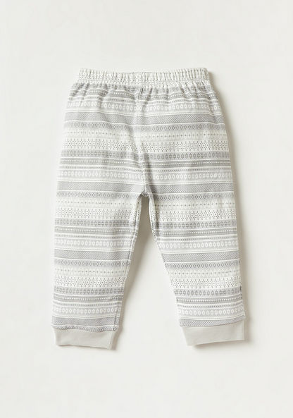 Giggles Striped Long Sleeve T-shirt and Pyjama Set