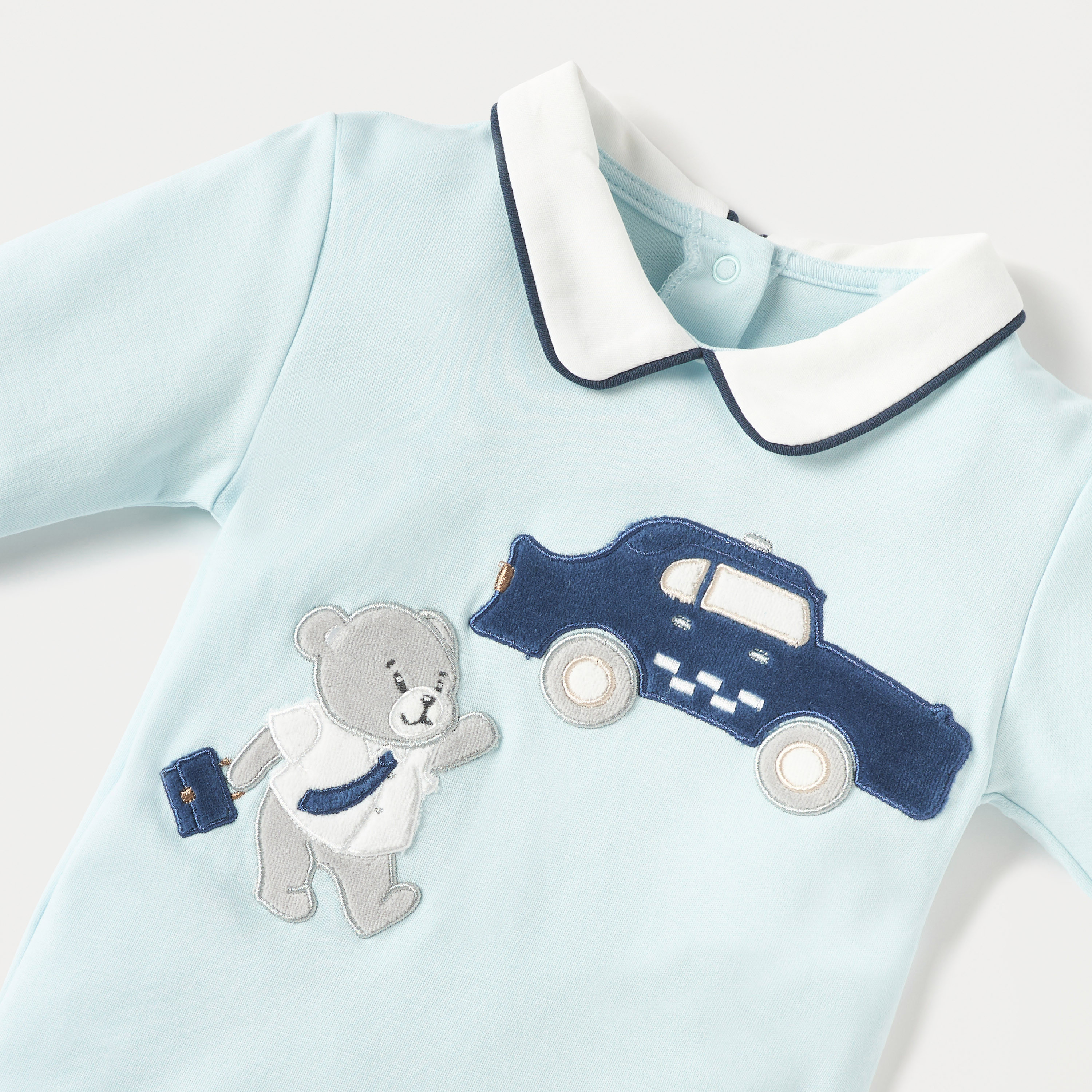 Giggles Bear Applique T-shirt and Pyjama Set-baby-boys-clothing-nightwear-pyjamasets-image-5