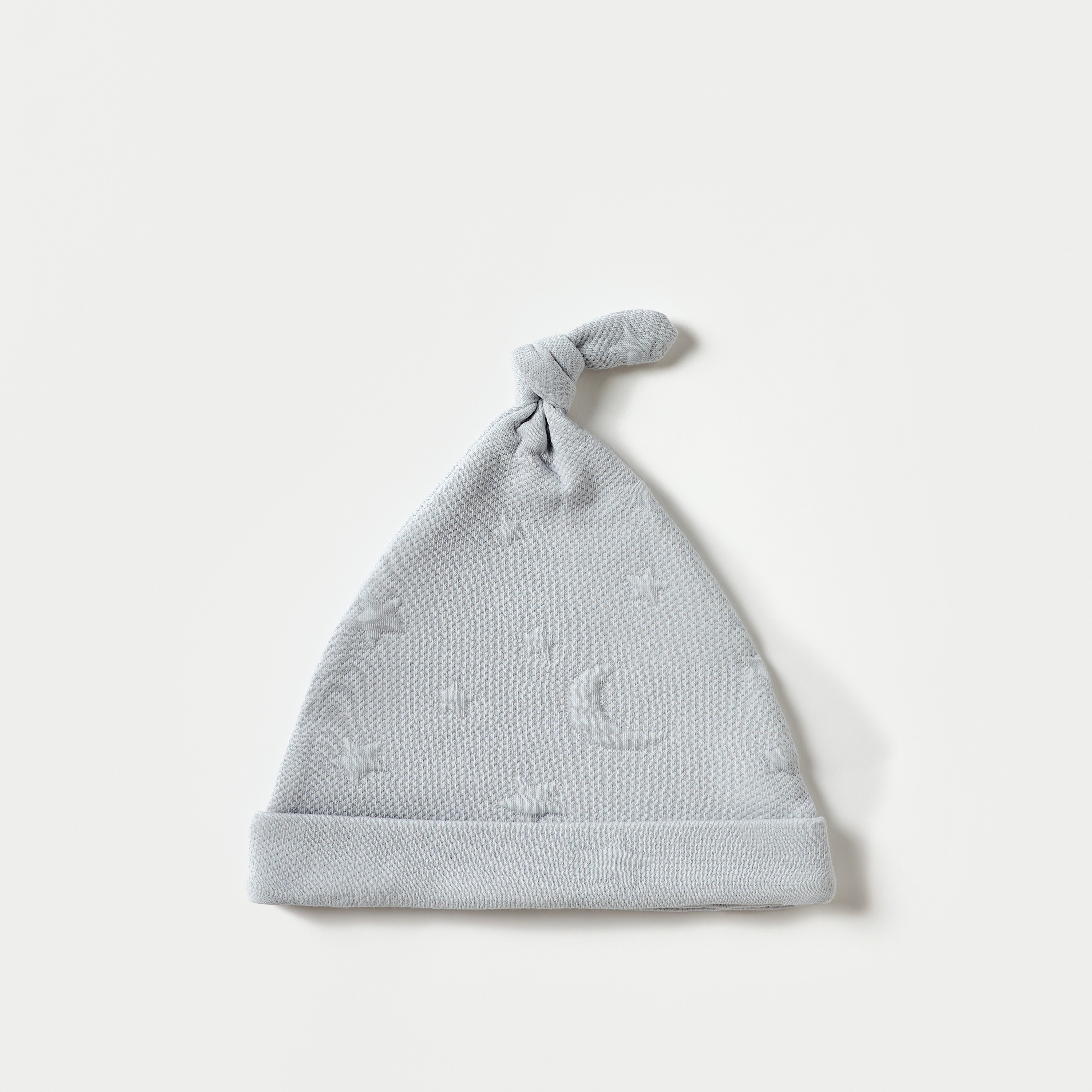 قبعة بيني بارزة الملمس بتصميم نجمة وقمر وعقدة من جيجلز-baby-boys-accessories-caps-image-1