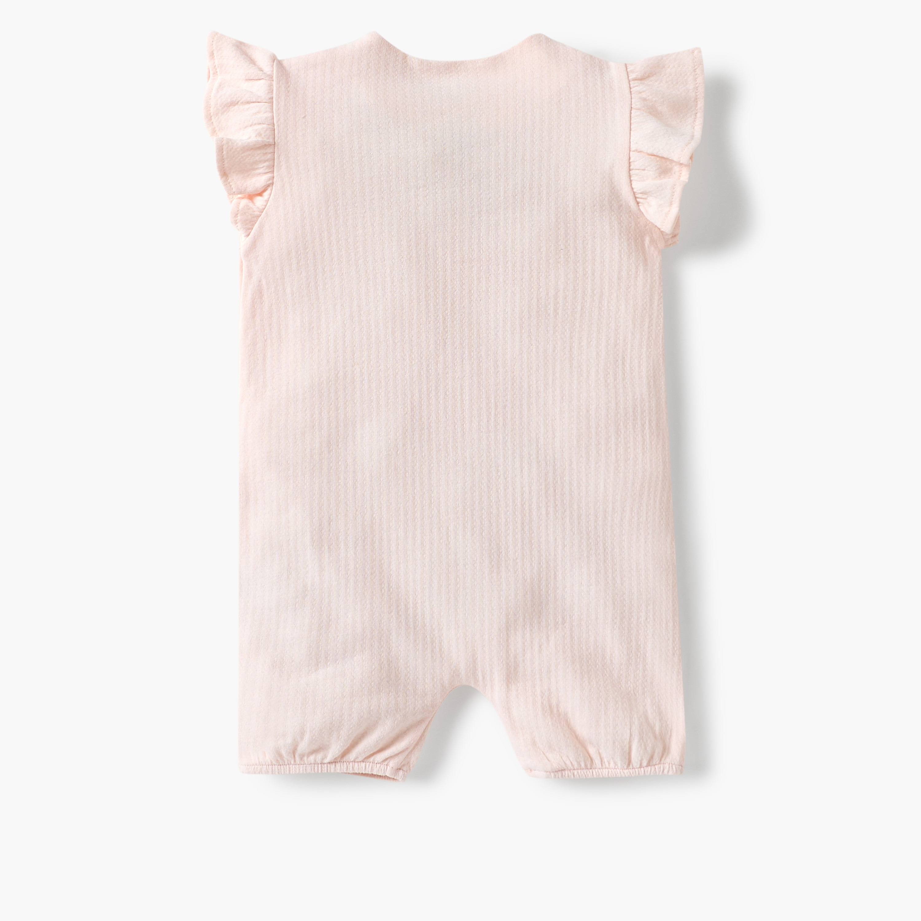 Giggles Floral Embroidered Romper with Ruffle Detail and Snap Button Closure-baby-girls-clothing-rompers-image-2