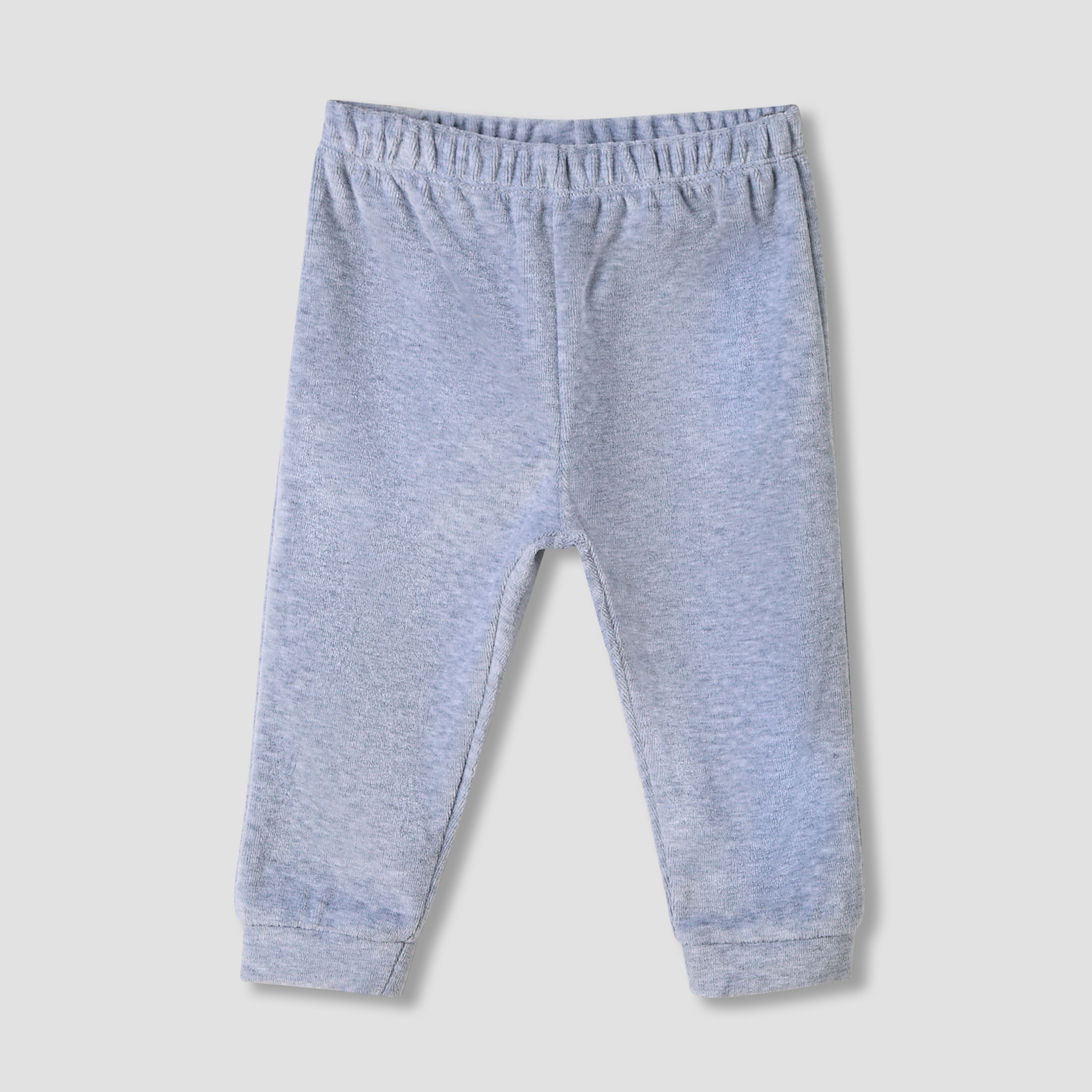 Juniors Bear Applique Long Sleeves Velour Sweatshirt and Pyjama Set-baby-boys-clothing-nightwear-pyjamasets-image-3