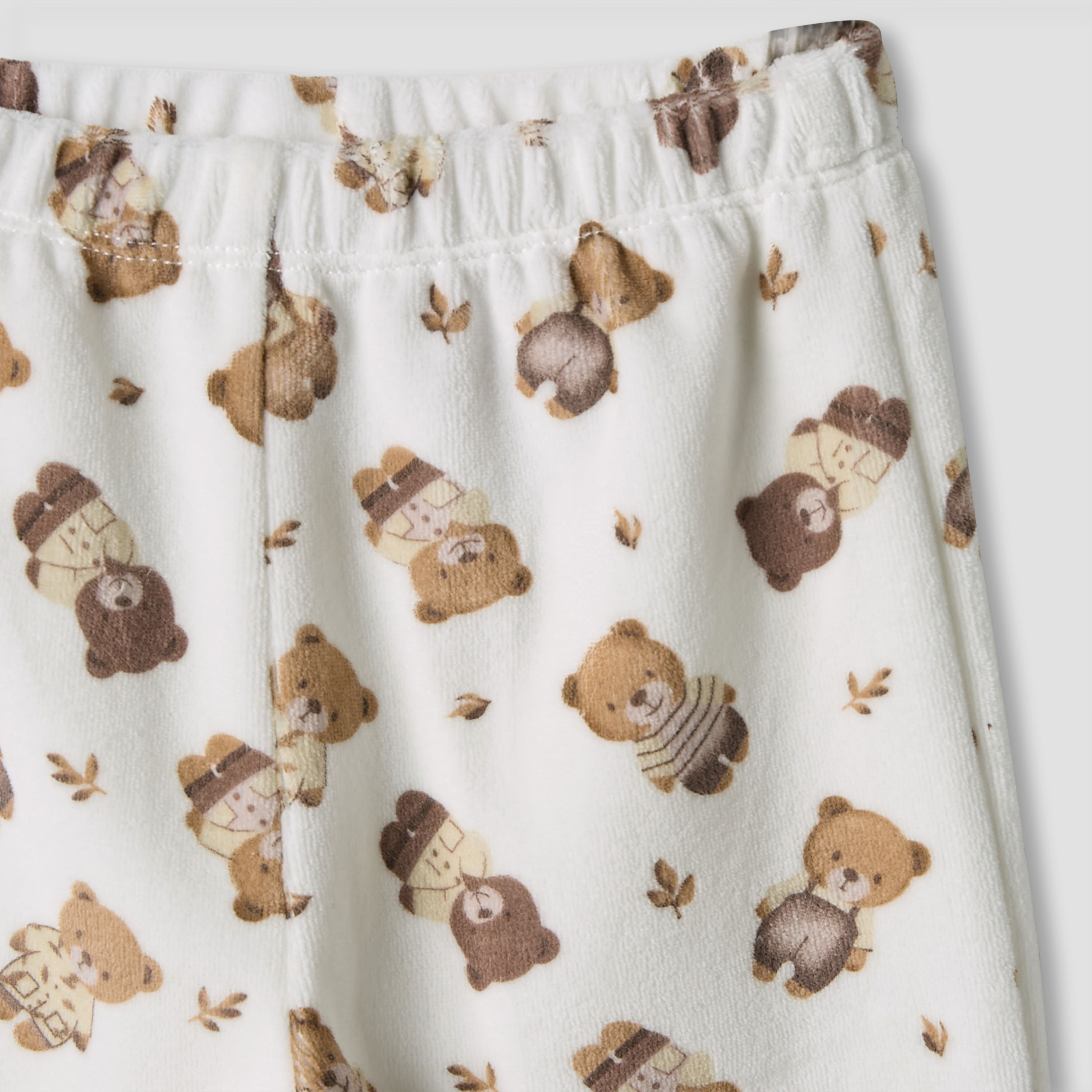 Juniors Bear Applique Long Sleeves Velour Sweatshirt and Pyjama Set-baby-boys-clothing-nightwear-pyjamasets-image-6