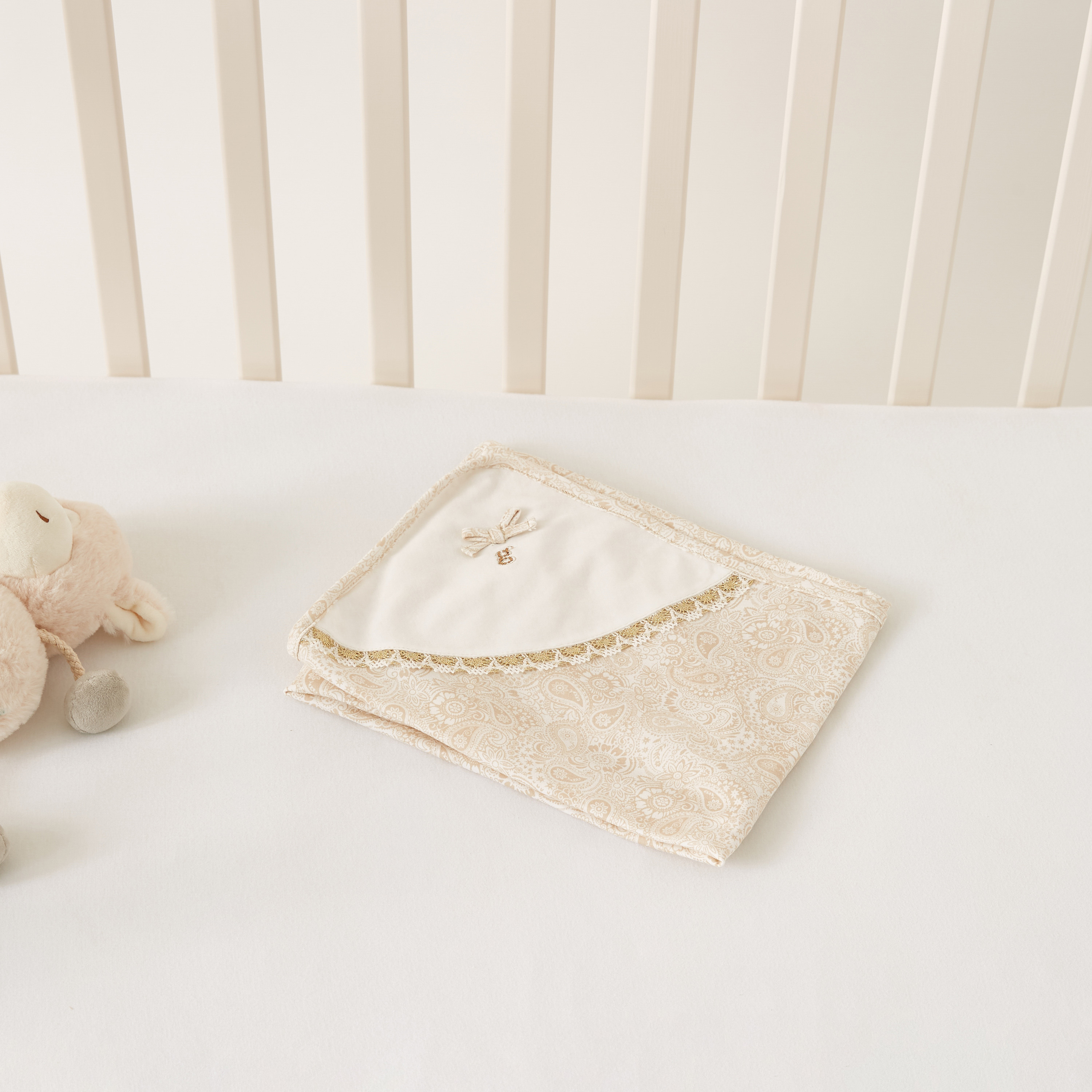 Giggles Printed Receiving Blanket - 70x70 cms-baby-nursery-blanketsandswaddles-receivingblankets-image-4