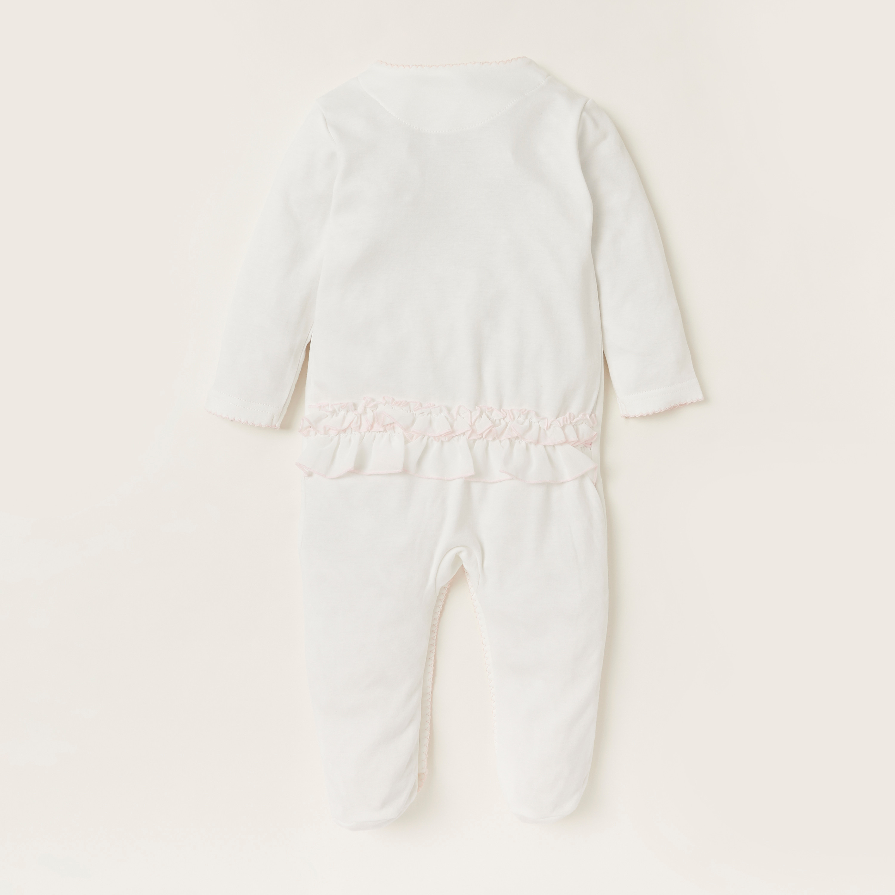 Giggles V-neck Floral Print Sleepsuit with Appliques-baby-girls-clothing-nightwear-sleepsuits-image-4