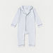 Giggles All-Over Star Print Sleepsuit with Collar and Long Sleeves-Sleepsuits-thumbnailMobile-0