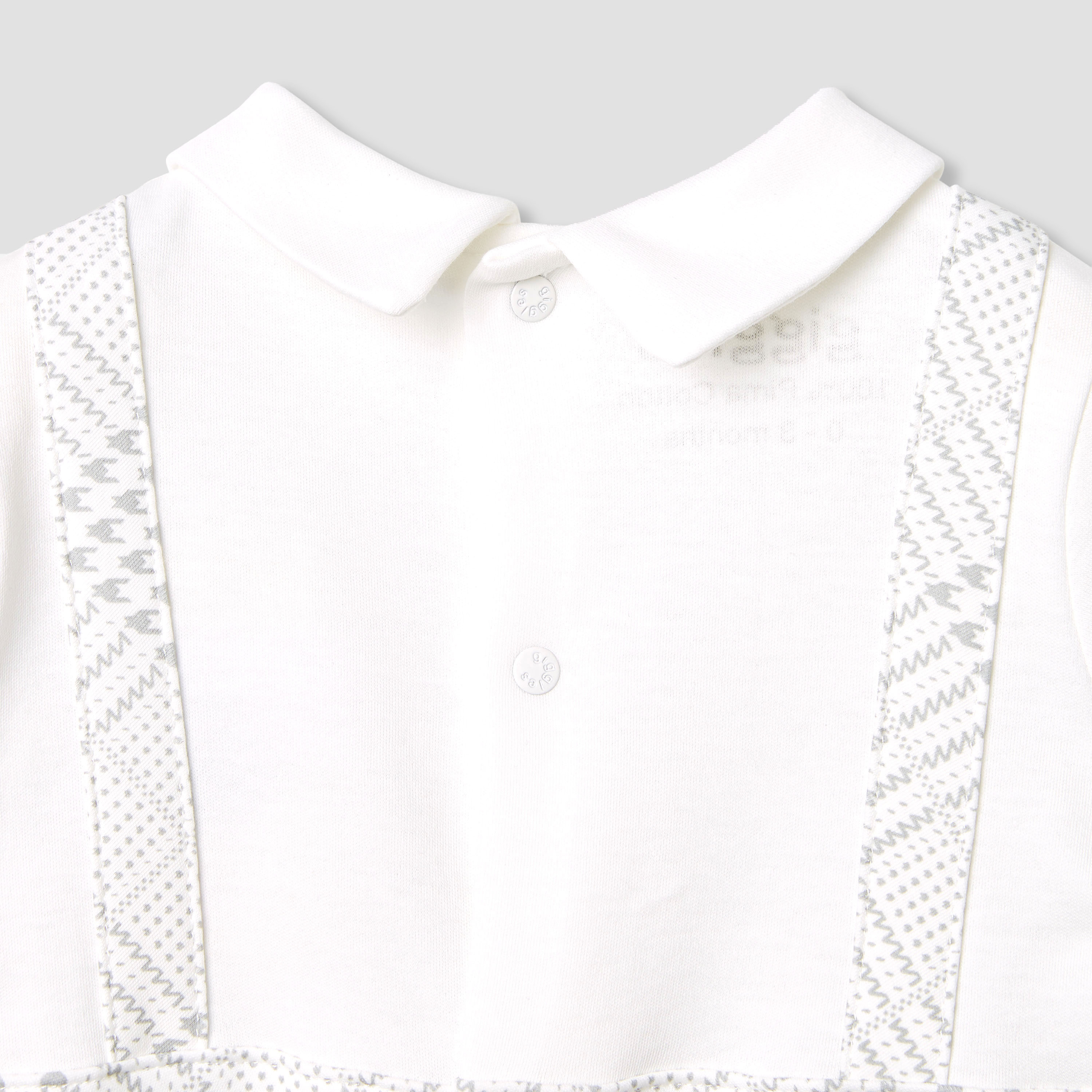 Giggles Panelled Collared Closed Feet Sleepsuit with Long Sleeves-baby-boys-clothing-nightwear-sleepsuits-image-4