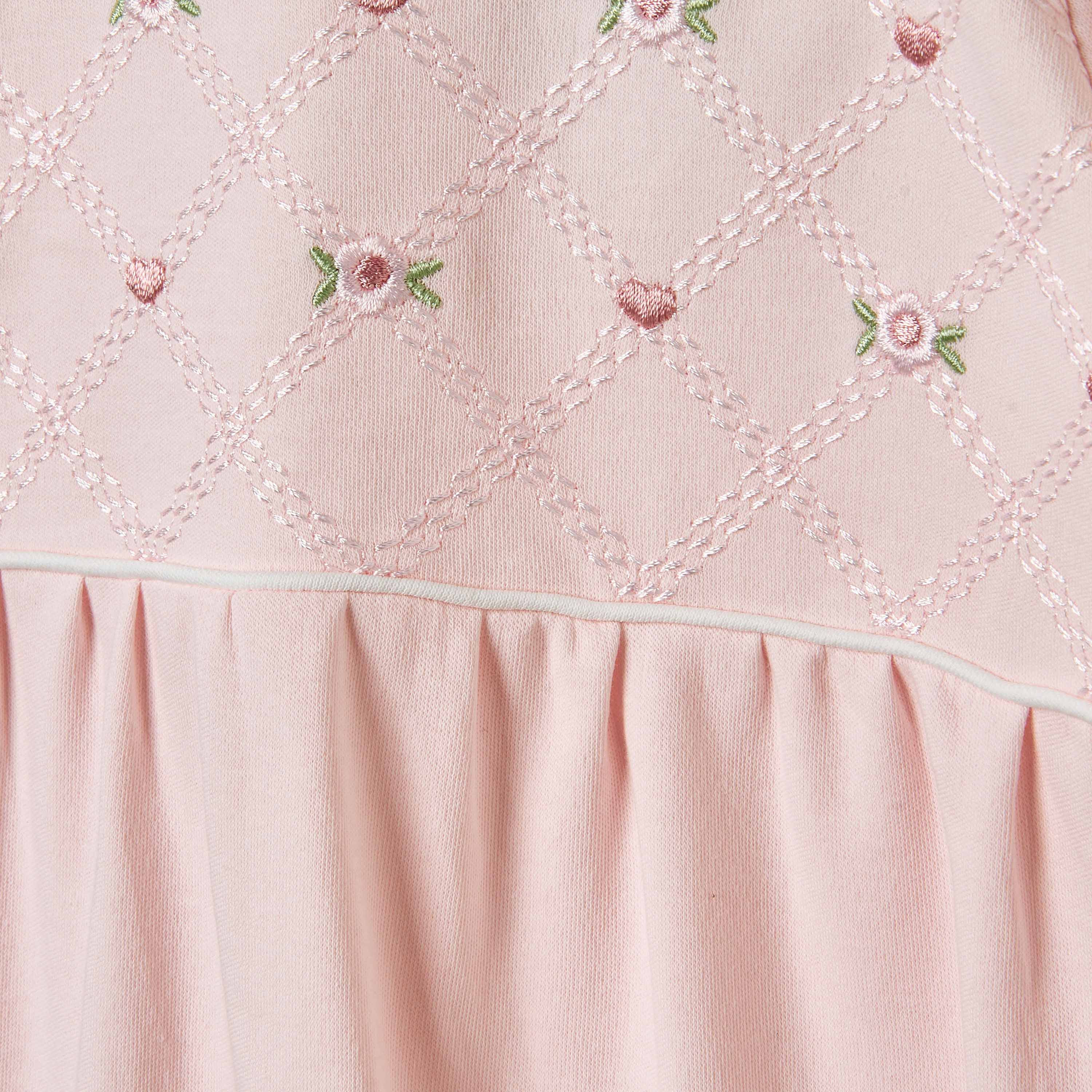 Giggles Embroidered Peter Pan Collar Sleepsuit with Long Sleeves-baby-girls-clothing-nightwear-sleepsuits-image-6