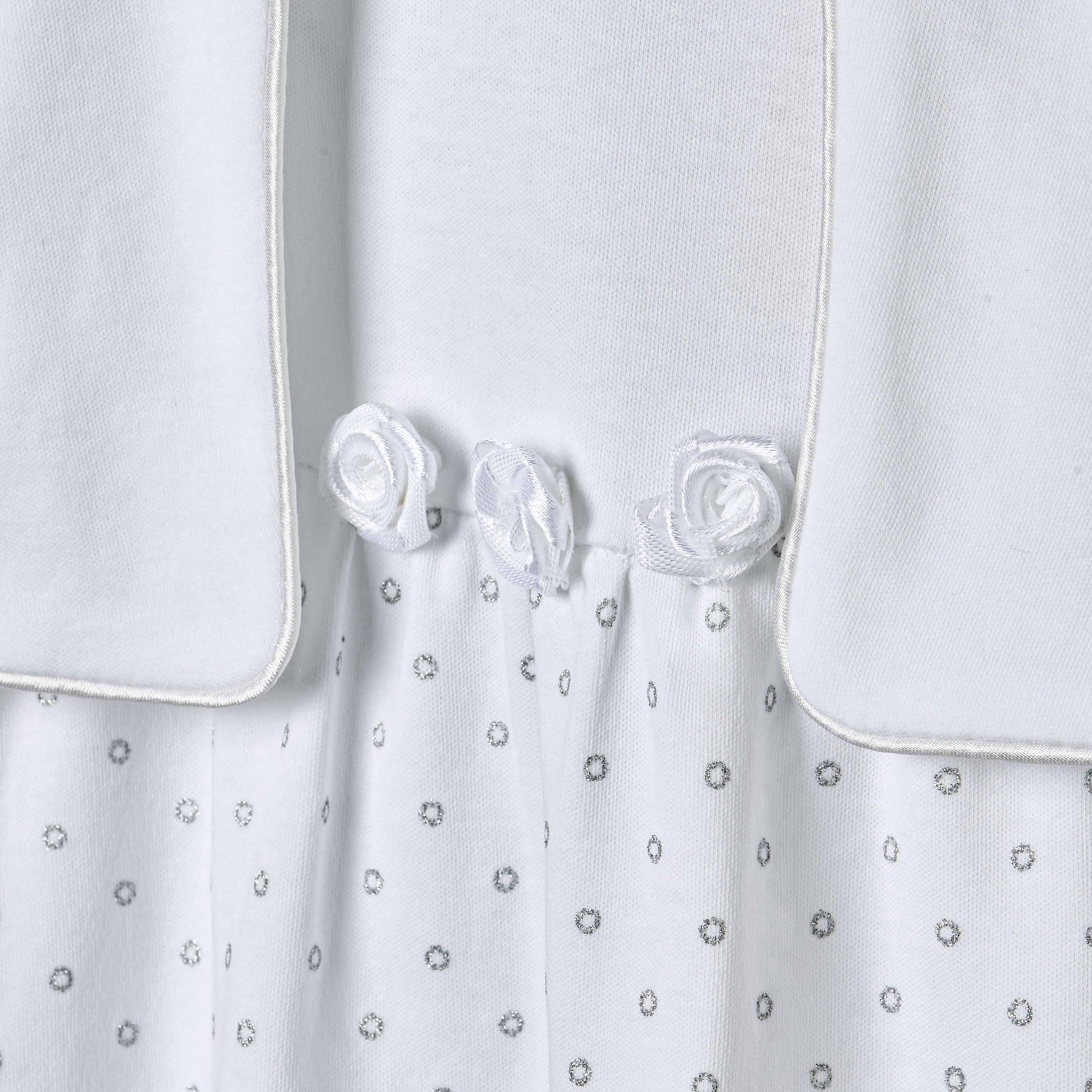 Giggles Printed Romper with Overlay and Short Sleeves-baby-girls-clothing-rompers-image-4