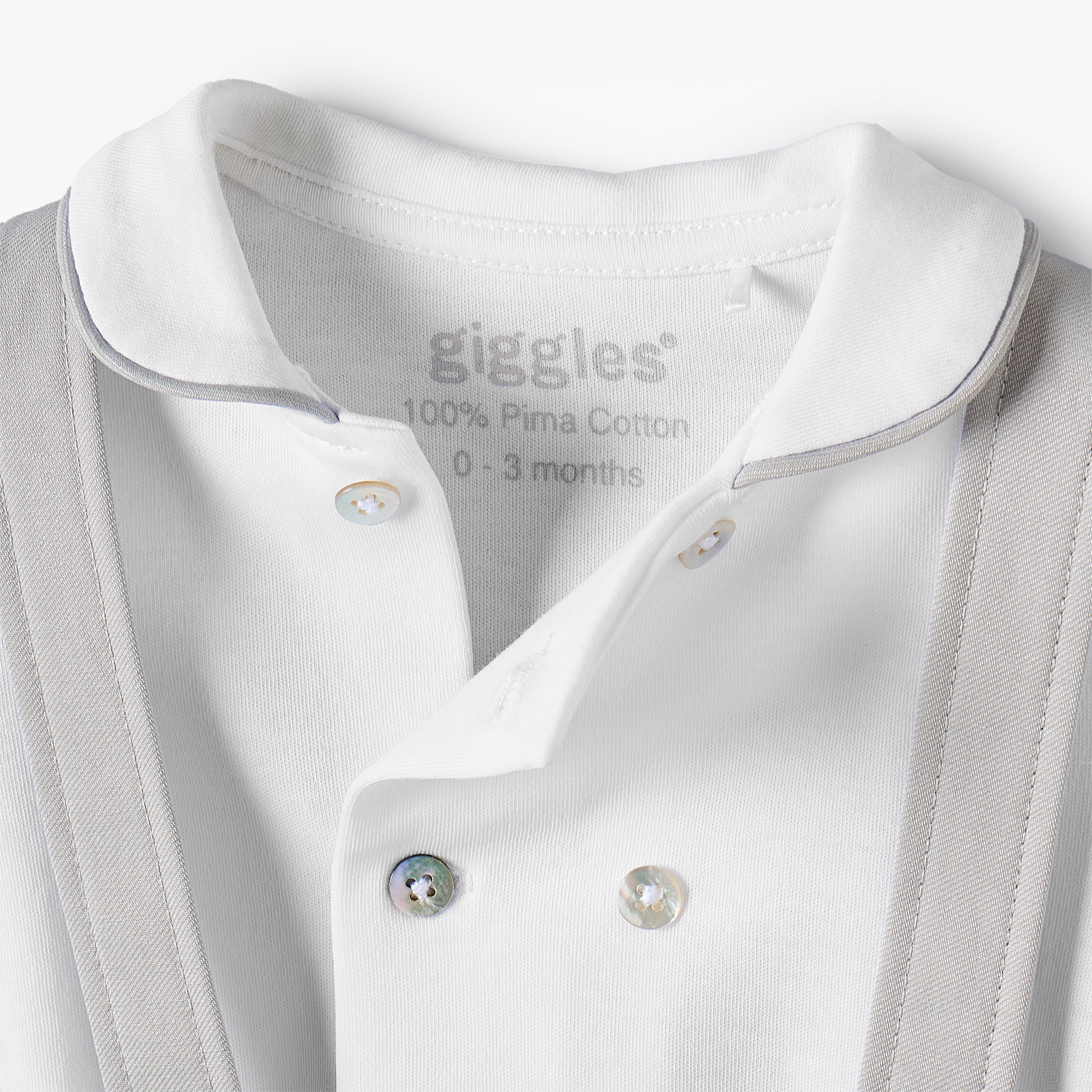 طقم دنغري بأزرار وتيشيرت بياقة بيتر بان وأكمام قصيرة من جيجلز-baby-boys-clothing-rompers-image-2