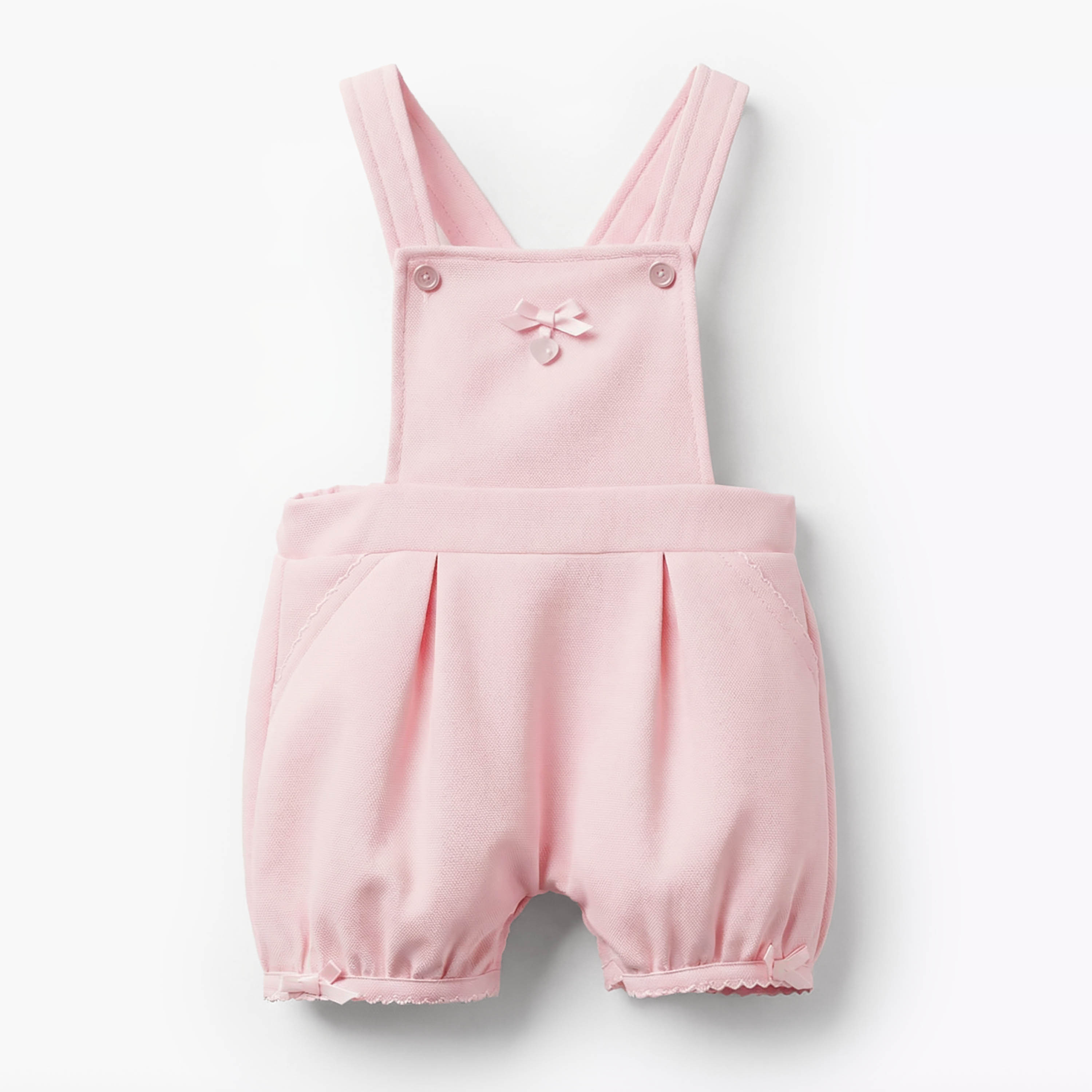 طقم دنغري مطرز وتيشيرت بياقة بيتر بان وأكمام قصيرة من جيجلز-baby-girls-clothing-rompers-image-4