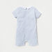 Giggles Textured Romper with Embroidered Detail and Short Sleeves-Rompers%2C Dungarees and Jumpsuits-thumbnailMobile-2