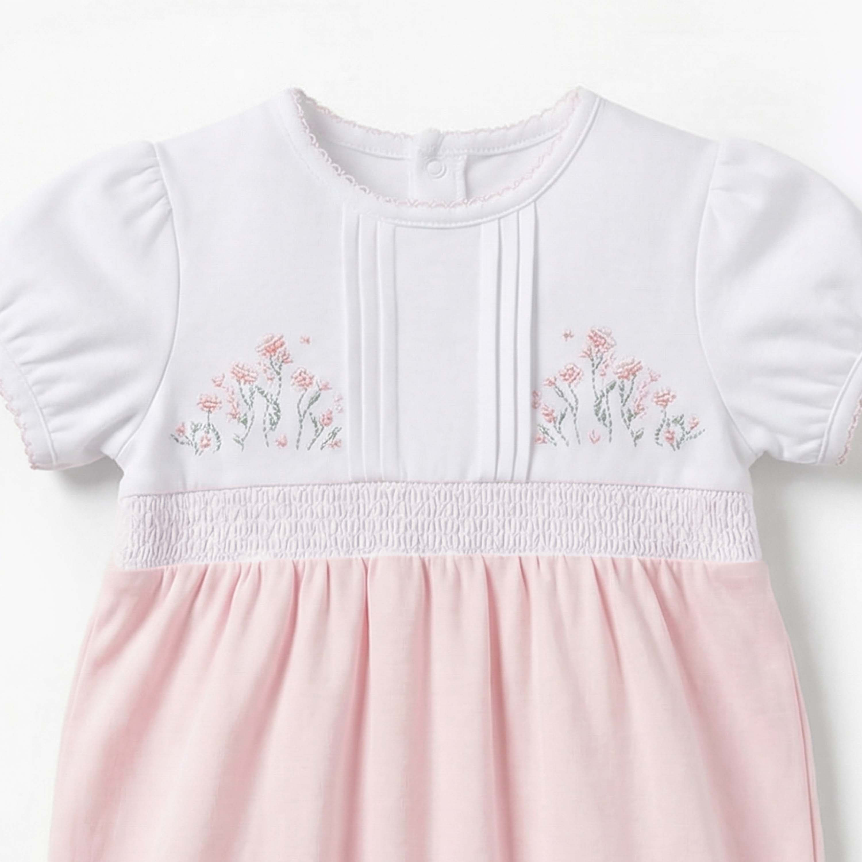 أفرول بأكمام قصيرة مع تطريز زهور من جيجلز-baby-girls-clothing-rompers-image-3