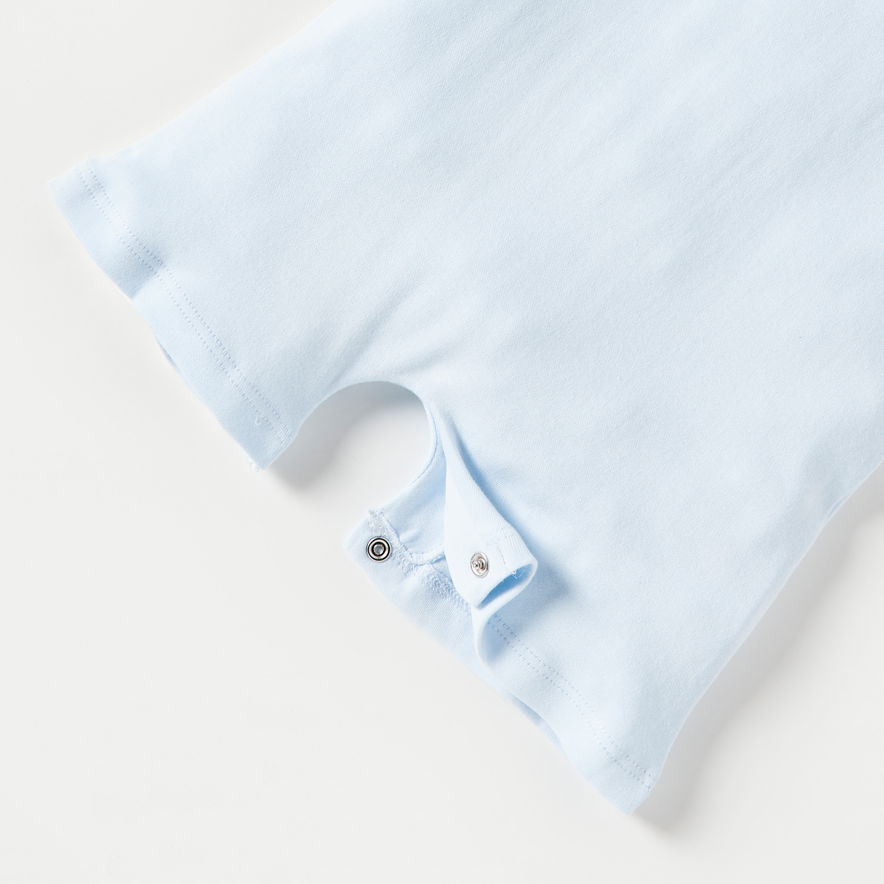 Giggles Pleated Romper with Bow Detail and Short Sleeves-baby-boys-clothing-winterwear-rompers-image-3