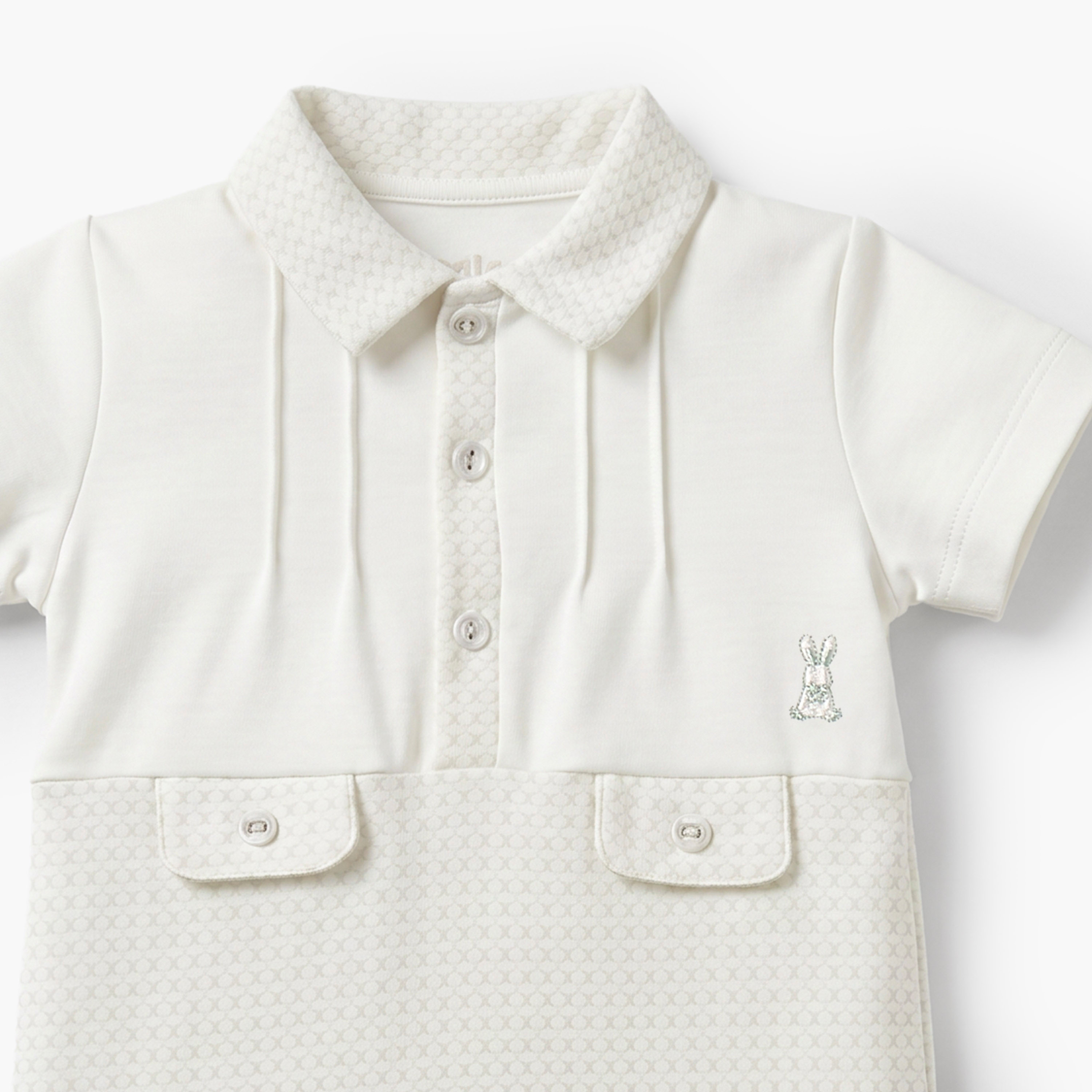 أفرول بياقة وأكمام قصيرة بطبعات من جيجلز-baby-boys-clothing-rompers-image-4