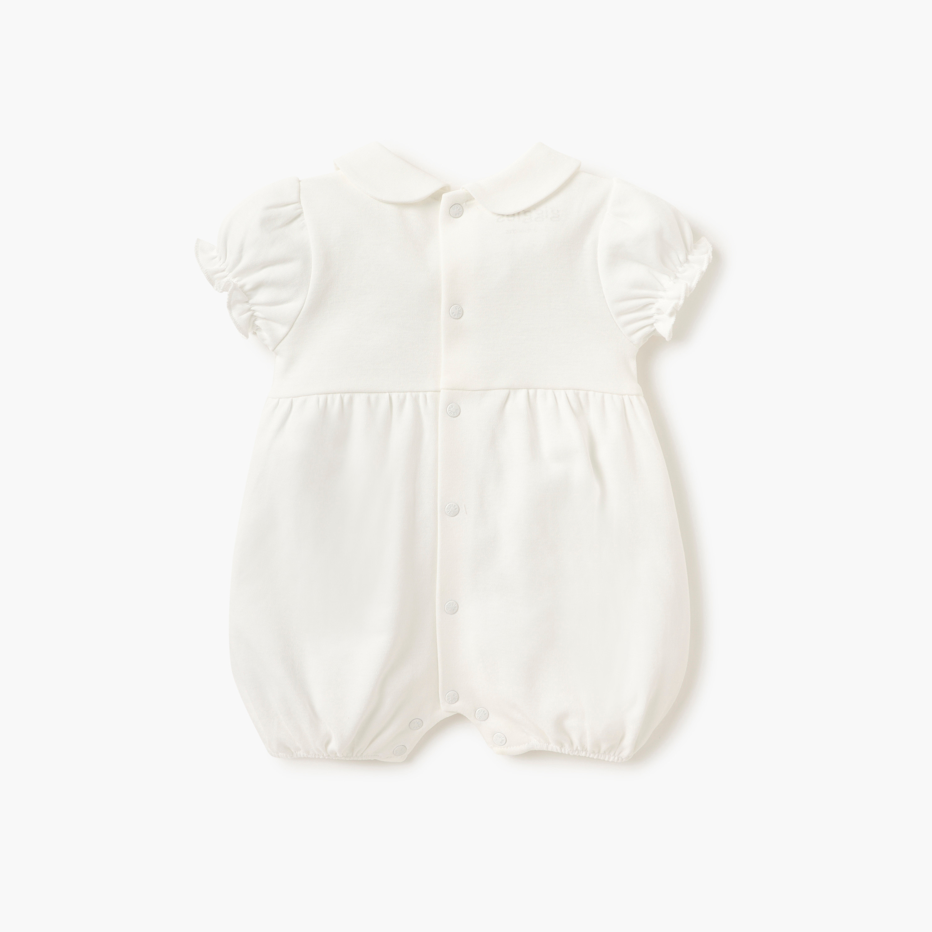 Giggles Solid Romper with Collar and Lace Inserts-baby-girls-clothing-rompers-image-2