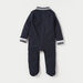 Giggles Solid Sleepsuit with Striped Collar and Cuffs-Sleepsuits-thumbnail-1
