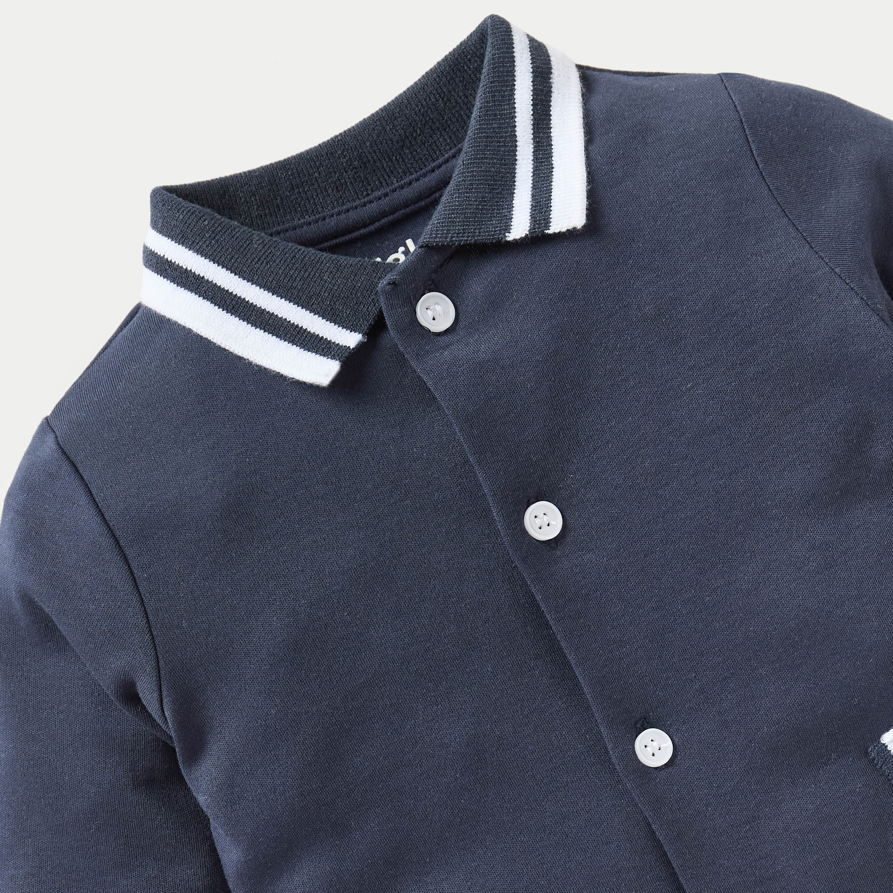 بدلة نوم سادة مغلقة القدمين بأكمام طويلة من جيجلز-baby-boys-clothing-nightwear-sleepsuits-image-2