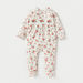 Giggles All-Over Floral Print Sleepsuit with Collar and Long Sleeves-Sleepsuits-thumbnail-0