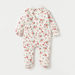Giggles All-Over Floral Print Sleepsuit with Collar and Long Sleeves-Sleepsuits-thumbnail-1