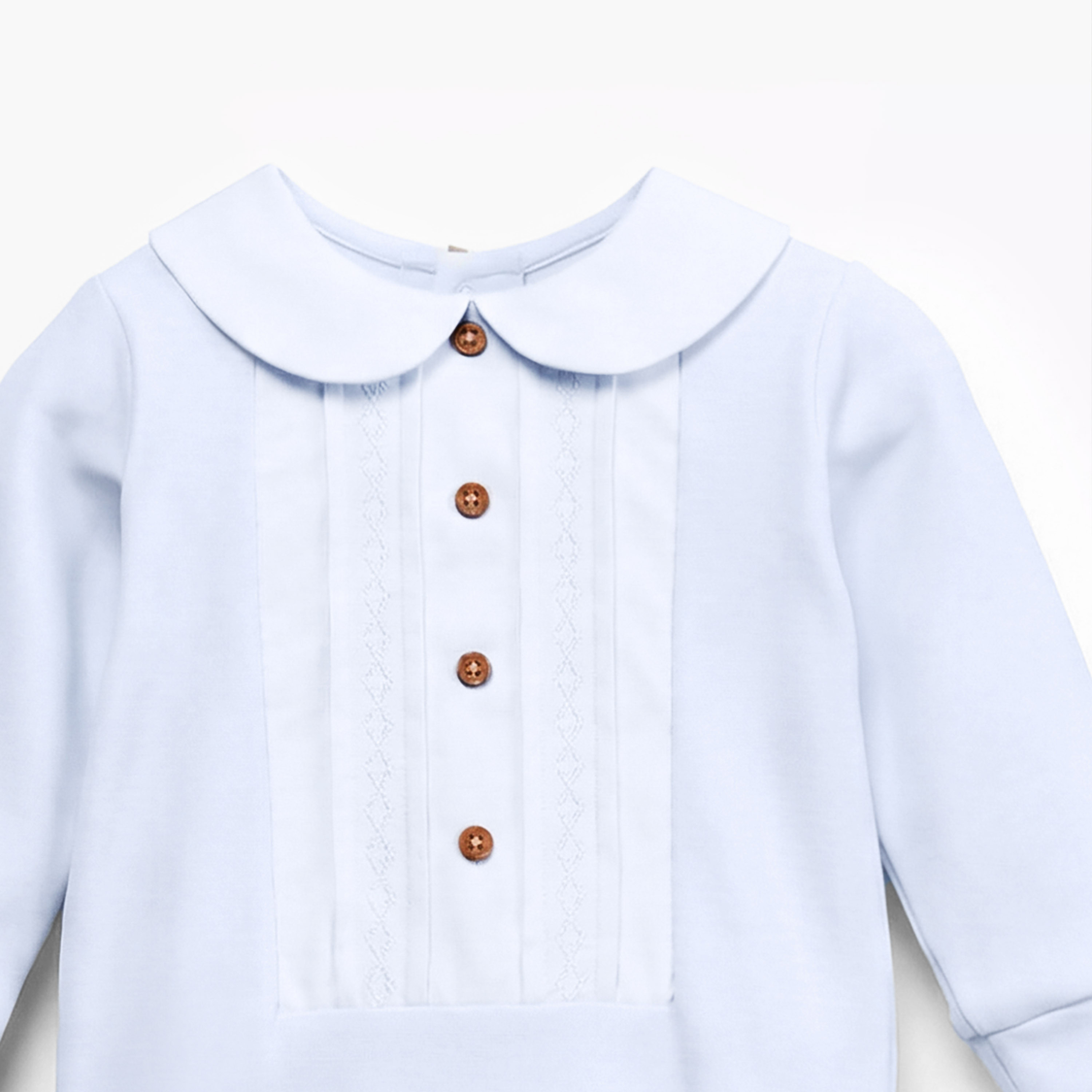 Giggles Peter Pan Collar Long Sleeves Sleepsuit with Button Closure-baby-boys-clothing-nightwear-sleepsuits-image-3