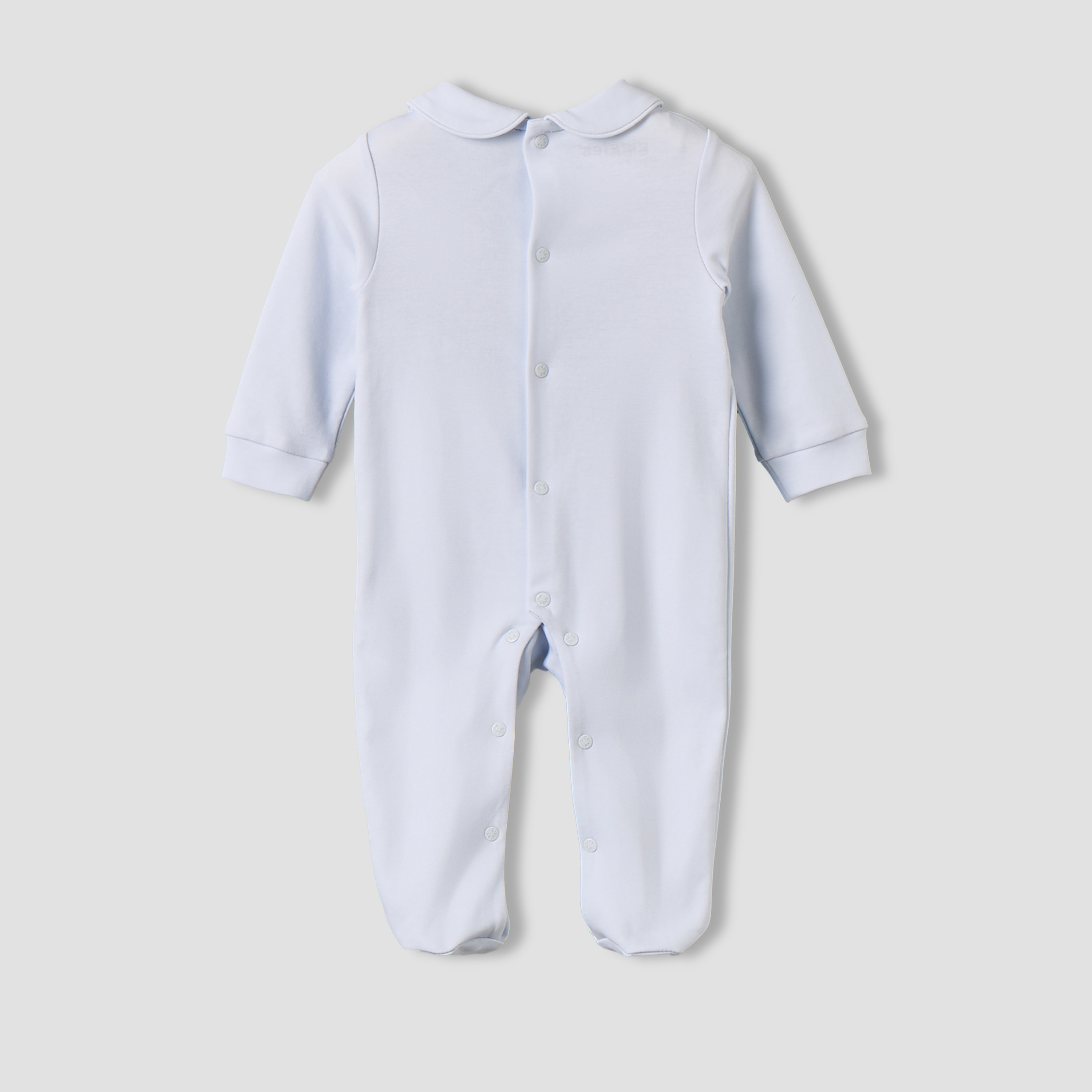 بدلة نوم قطن بياقة بيتر بان وتطريز دب تيدي وأكمام طويلة من جيجلز-baby-boys-clothing-nightwear-sleepsuits-image-3