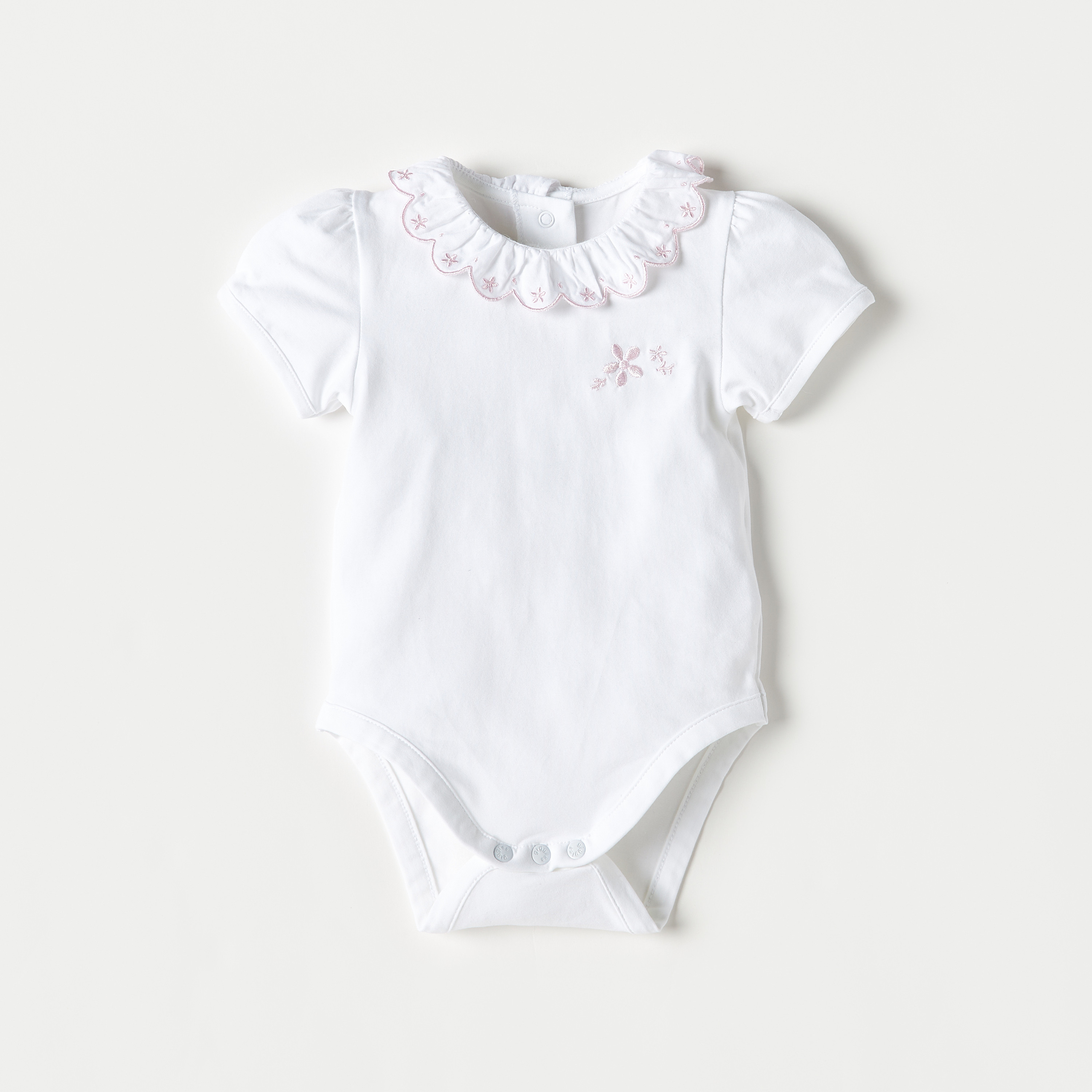 بودي سوت قطن مطرز من جيجلز - طقم من قطعتين-baby-girls-clothing-bodysuits-image-2
