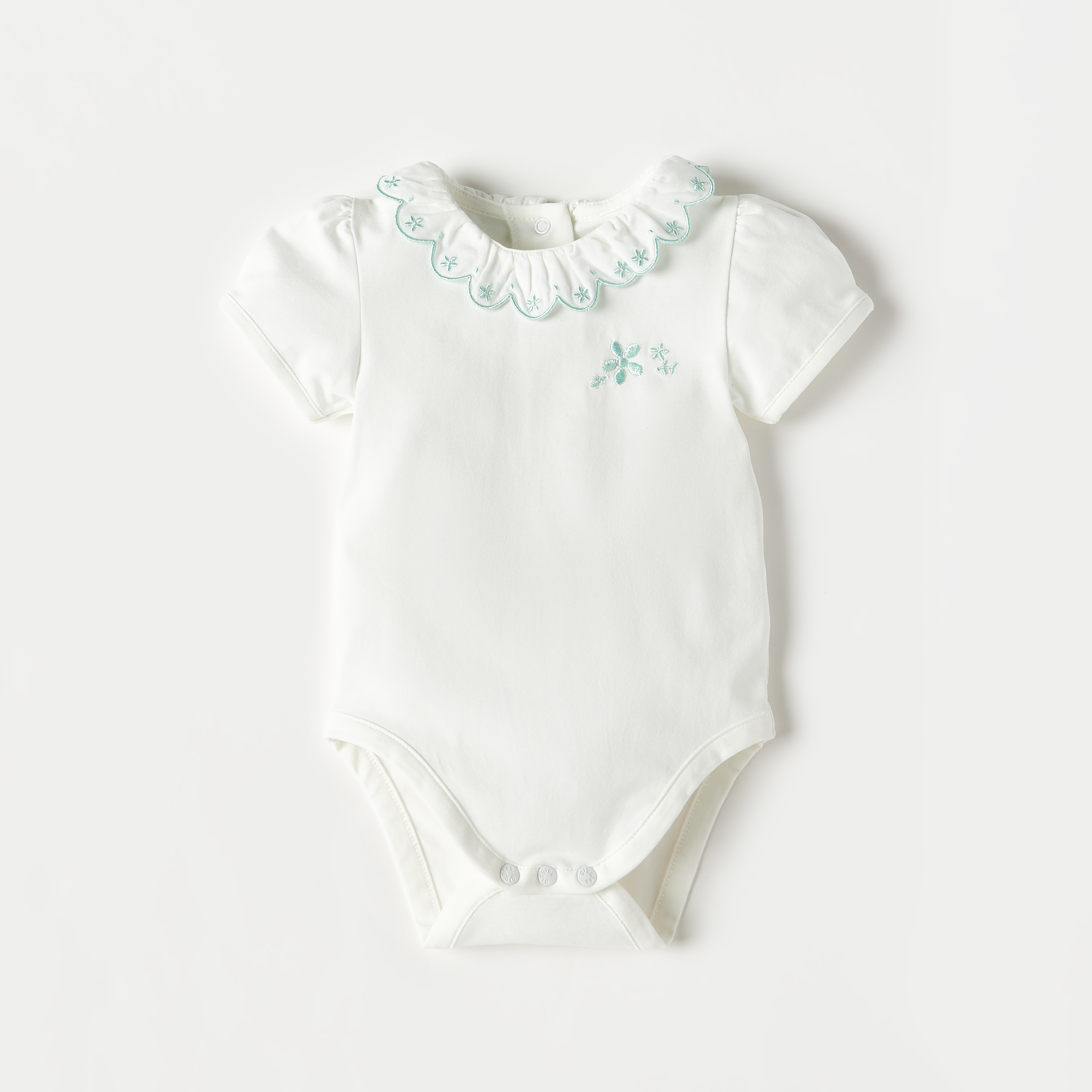 بودي سوت قطن مطرز من جيجلز - طقم من قطعتين-baby-girls-clothing-bodysuits-image-3