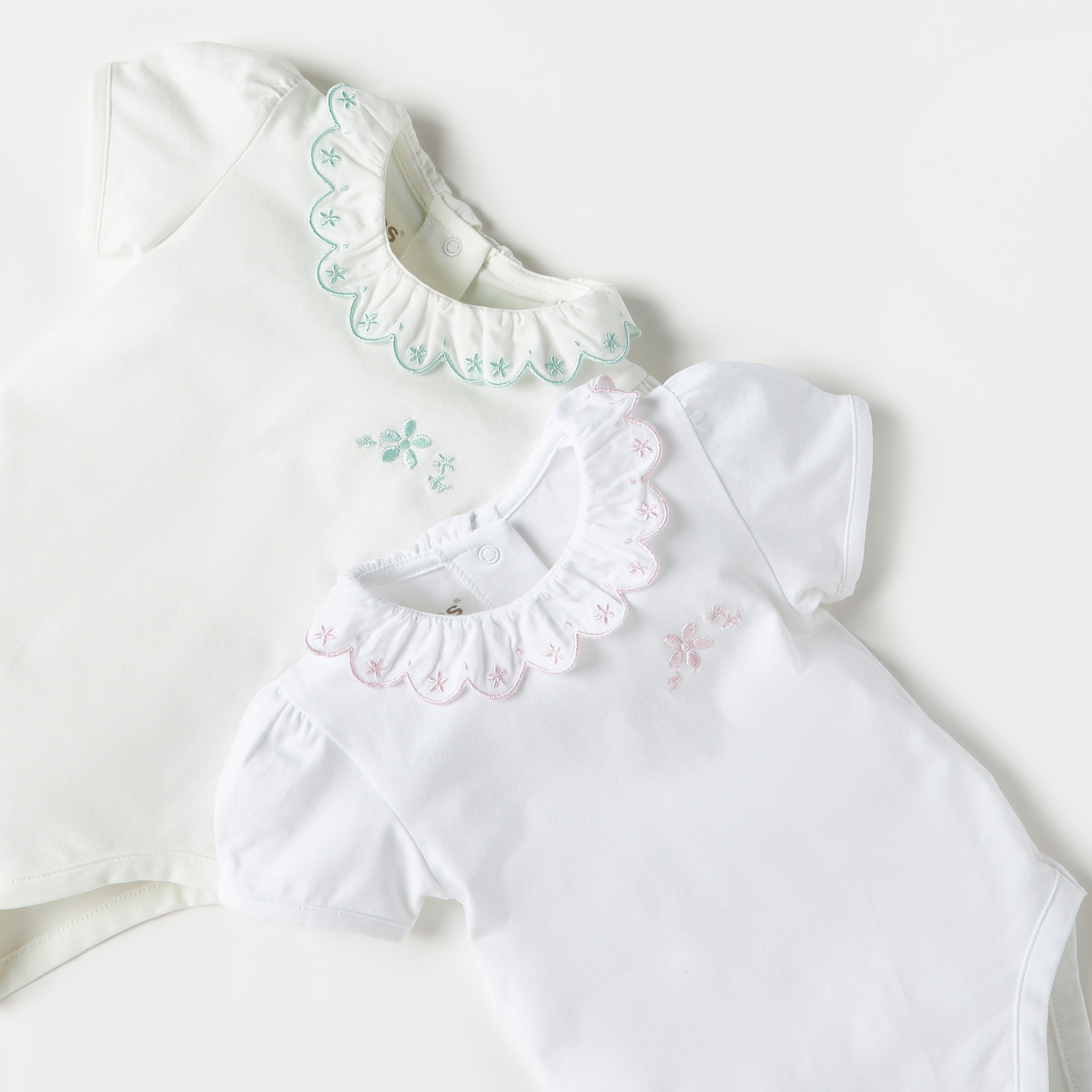 بودي سوت قطن مطرز من جيجلز - طقم من قطعتين-baby-girls-clothing-bodysuits-image-4