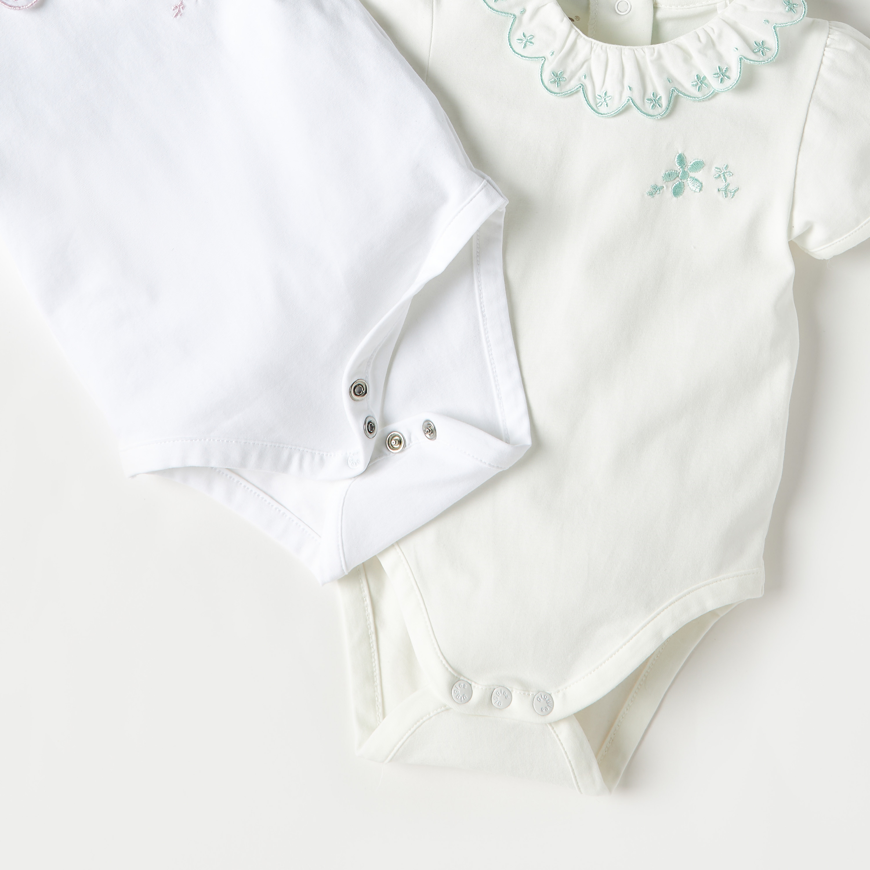 بودي سوت قطن مطرز من جيجلز - طقم من قطعتين-baby-girls-clothing-bodysuits-image-5