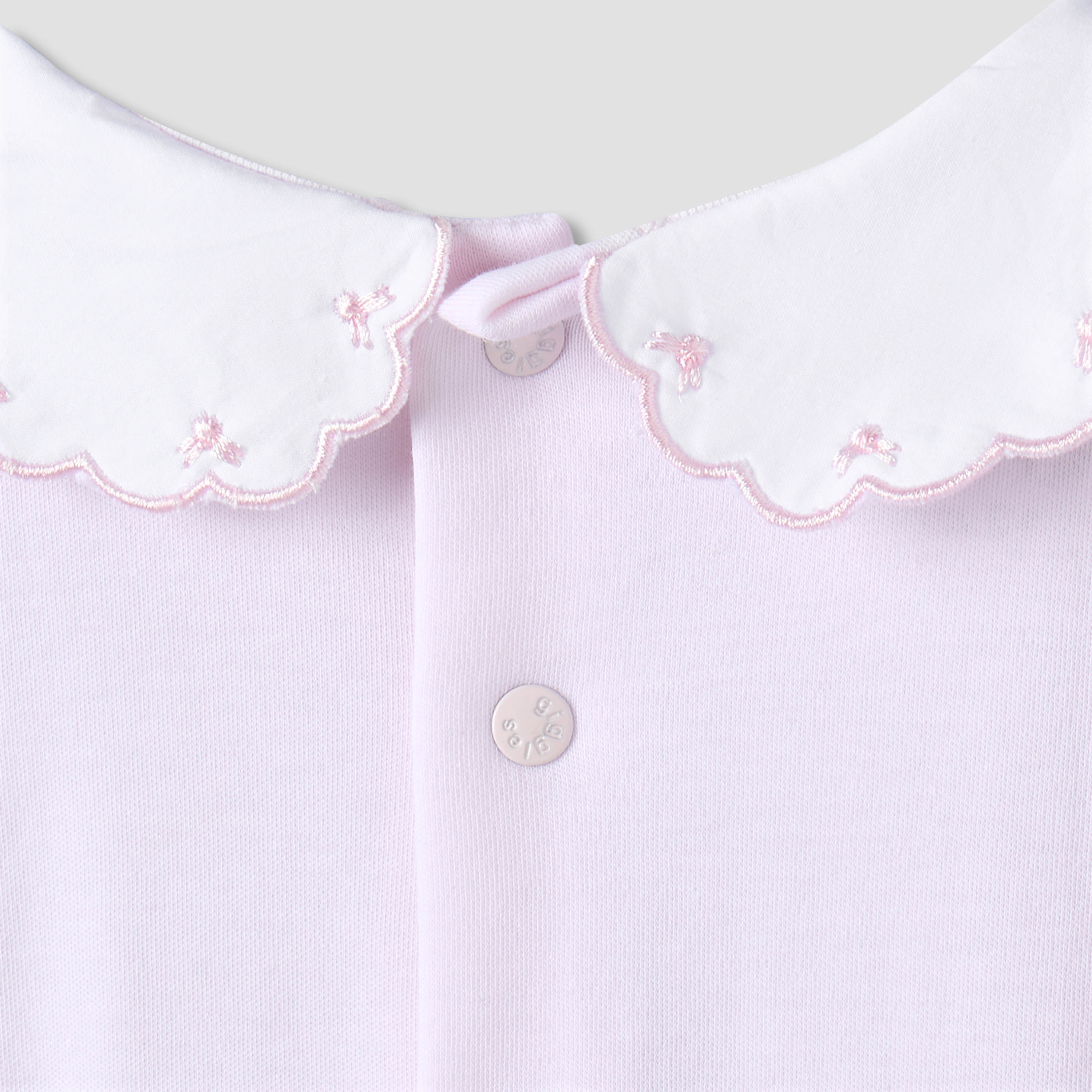 Pack of 2 Giggles Cotton Peter Pan Collar Short Sleeve Bodysuit with Snap Button Closure-baby-girls-clothing-bodysuits-image-6