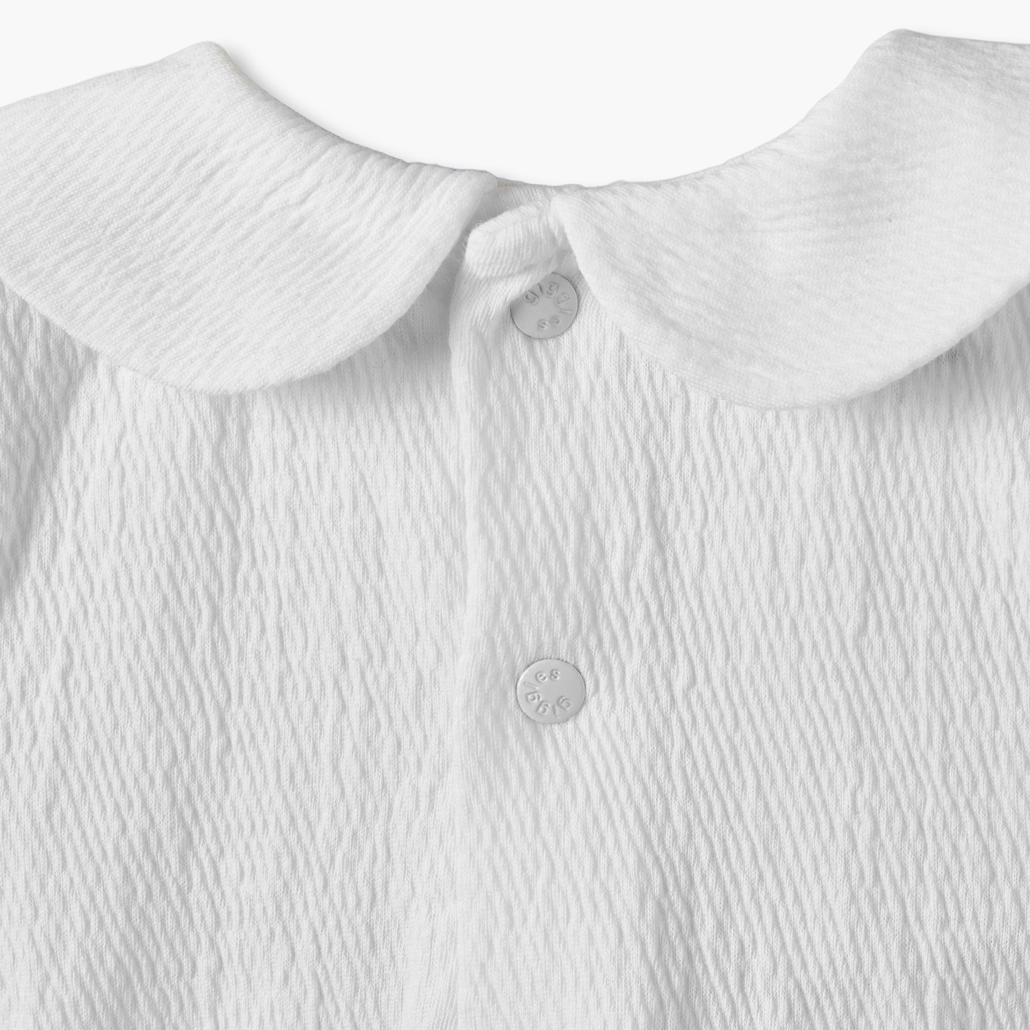 طقم بودي قطني بأكمام قصيرة وياقة مستديرة مع حواف دانتيل من جيجلز - قطعتين-baby-boys-clothing-bodysuits-image-7