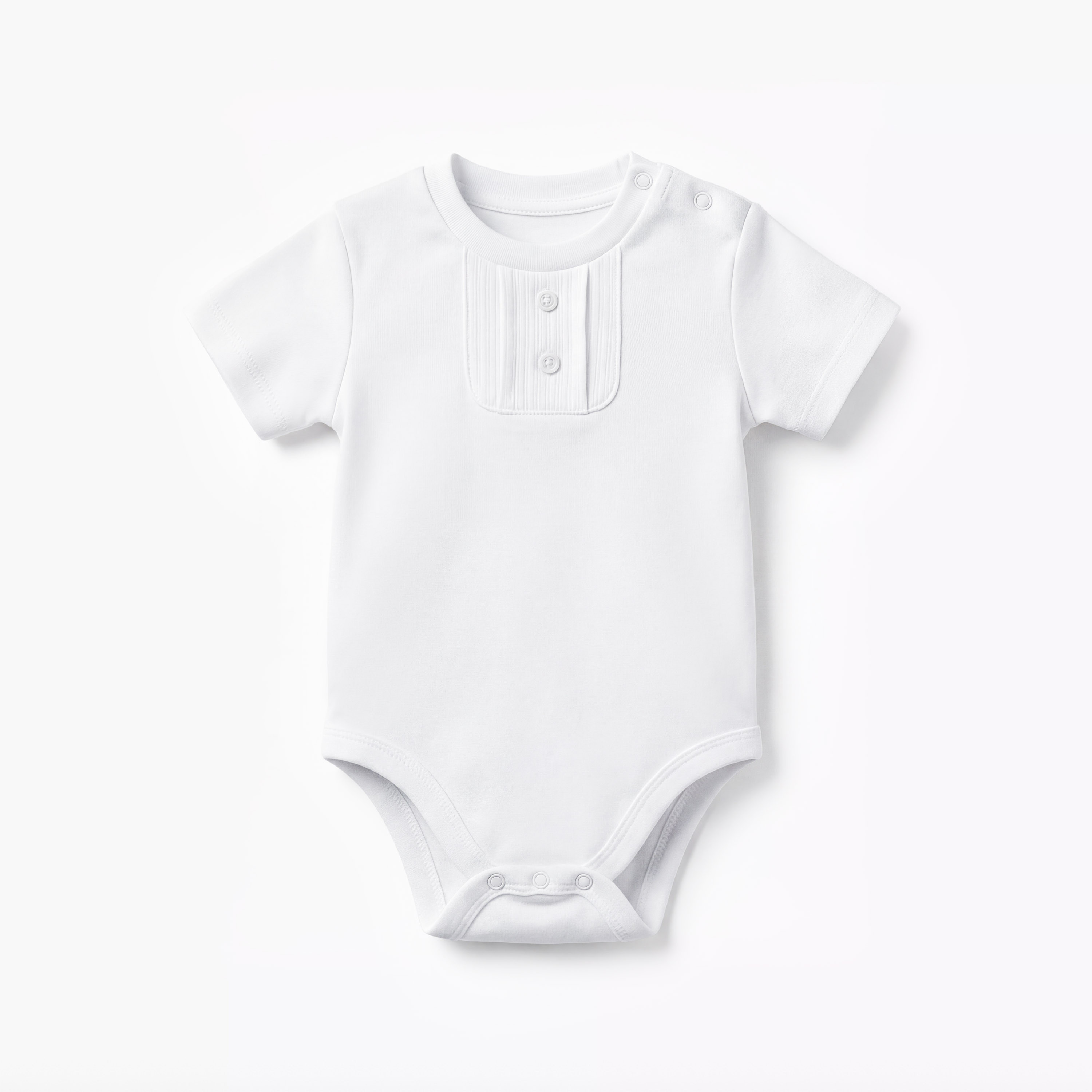 Pack of 2 Giggles Round Neck Short Sleeve Bodysuit with Snap Button Closure-baby-boys-clothing-bodysuits-image-2