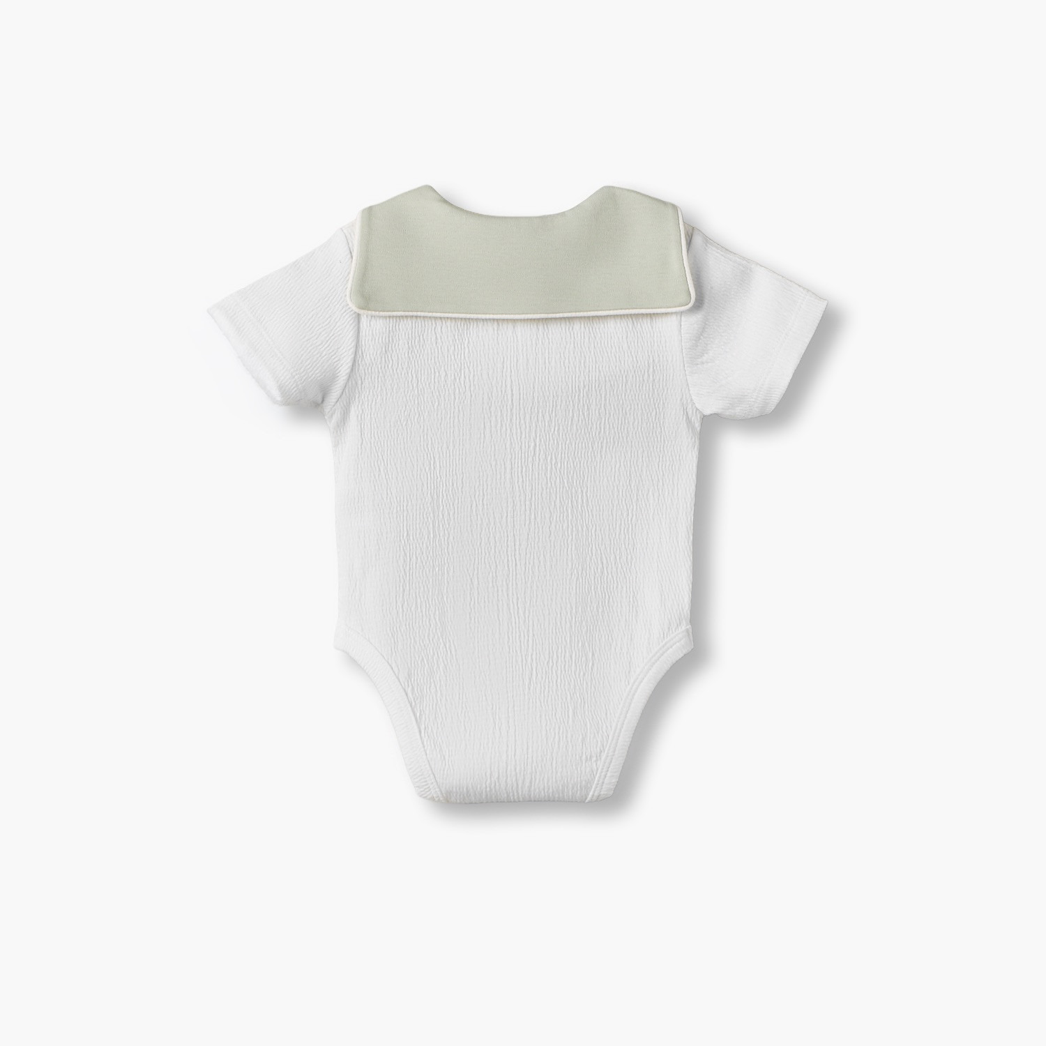 طقم بودي قطني بأكمام قصيرة وياقة بحّار بتصميم بارز الملمس من جيجلز - قطعتين-baby-boys-clothing-bodysuits-image-5