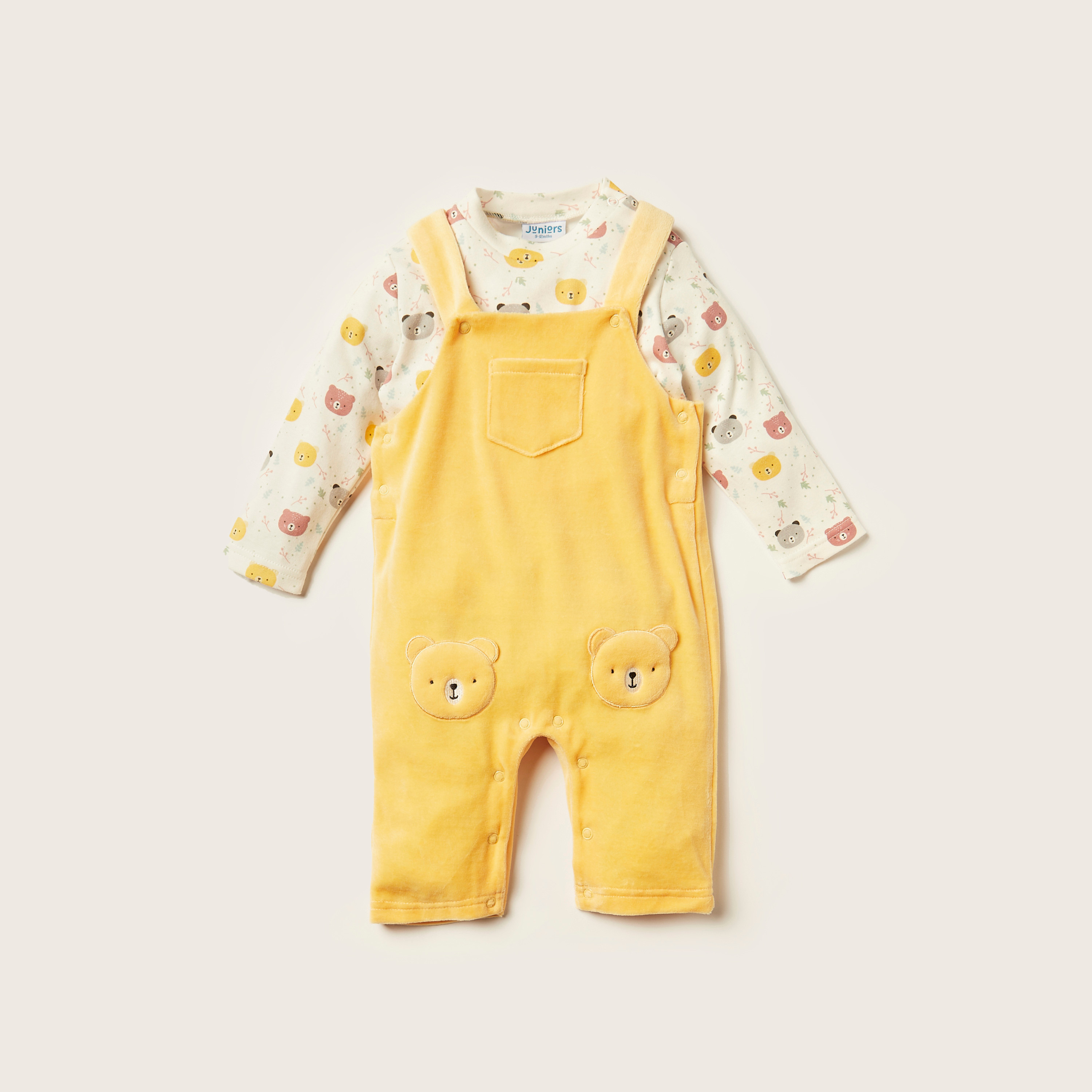 طقم دنغري وتيشيرت بطبعات من جونيورز-baby-boys-clothing-setsandcoords-image-1